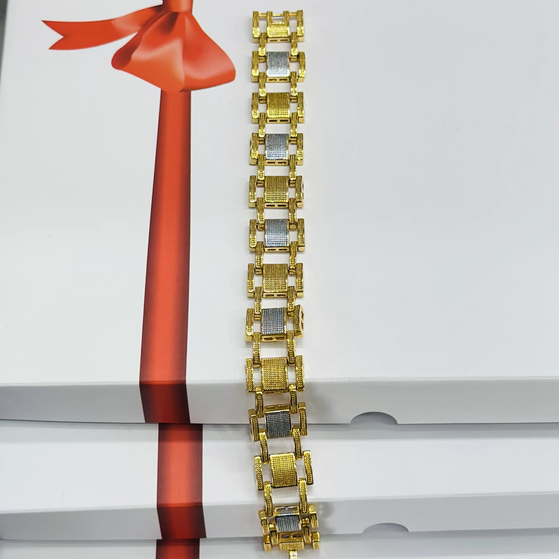 1 GRAM GOLD DIAMOND BRACELET FOR MEN