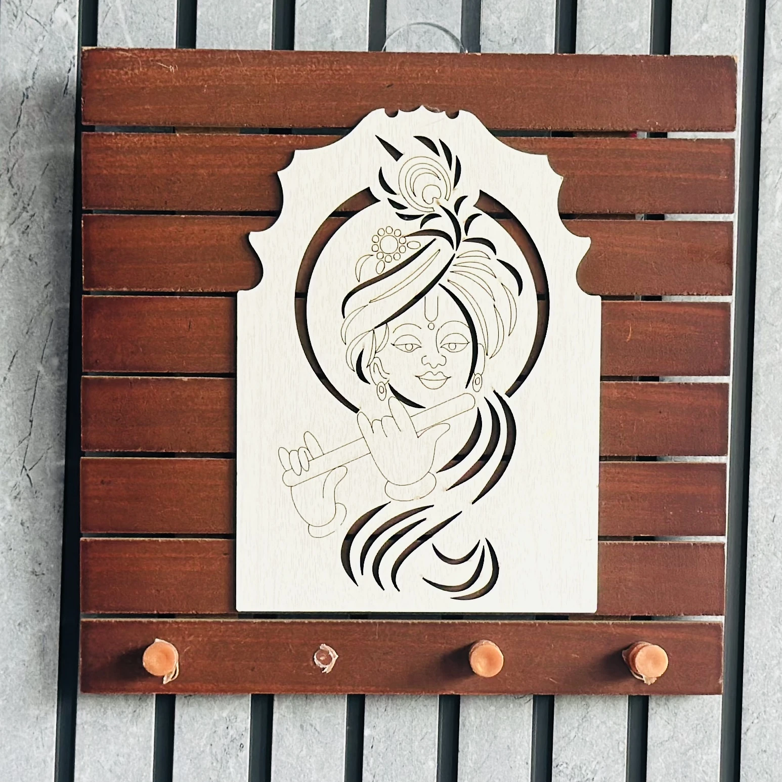 Krishna Face Stencil for Wall Art (SKU-JRSTS5)