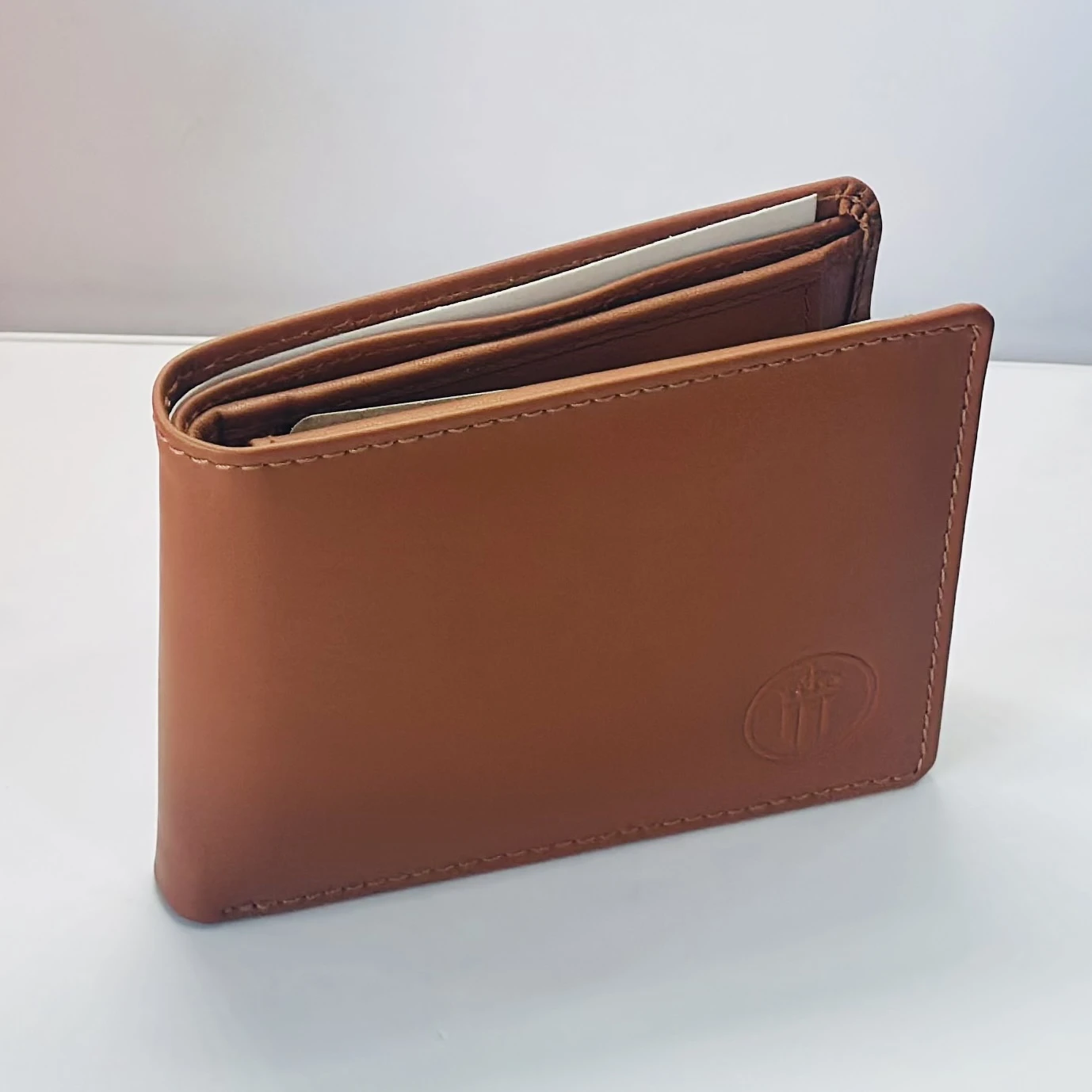 Louis Philippe Men Brown Print Genuine Leather Wallet.