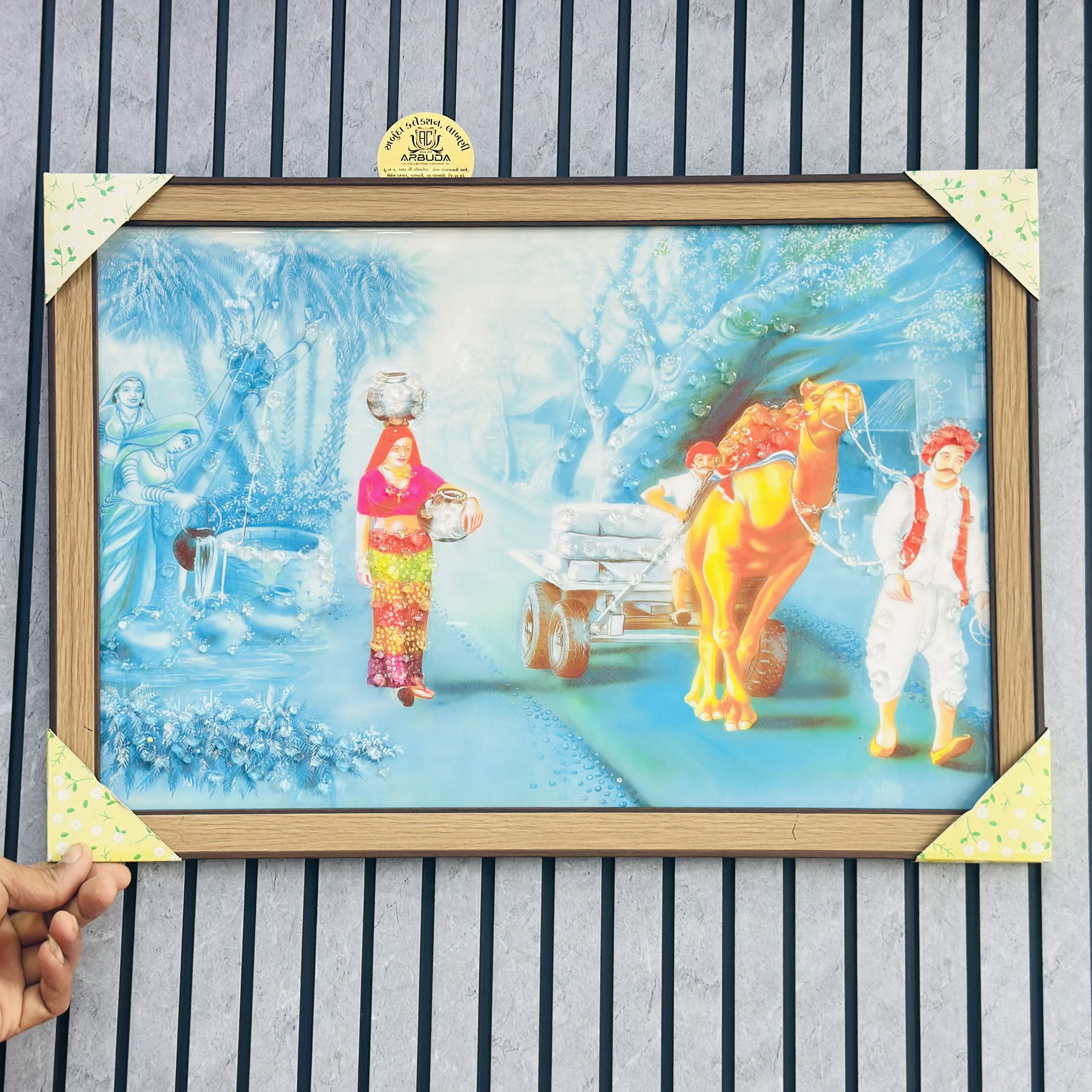 Rajasthani village scene(SKU-MYZWES)