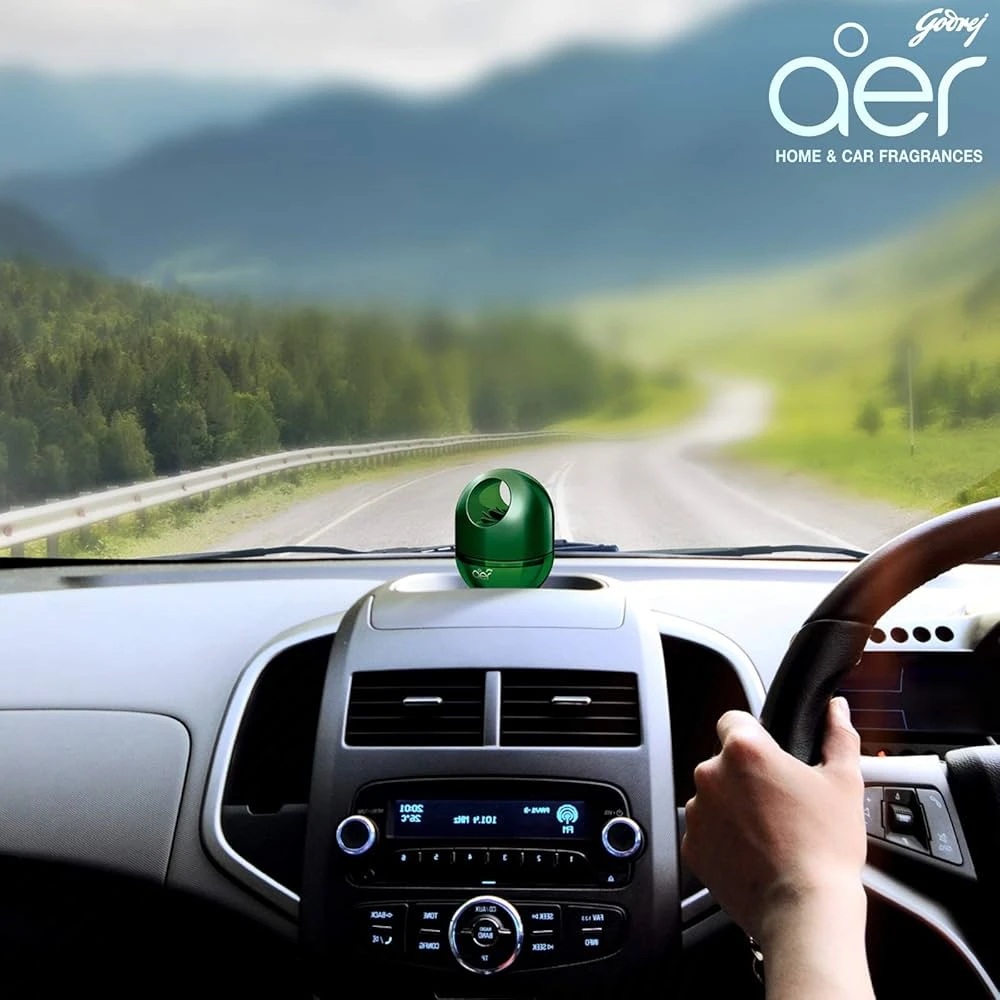 Godrej Aer Car Air Freshener Twist Gel - Fresh Forest Drizzle