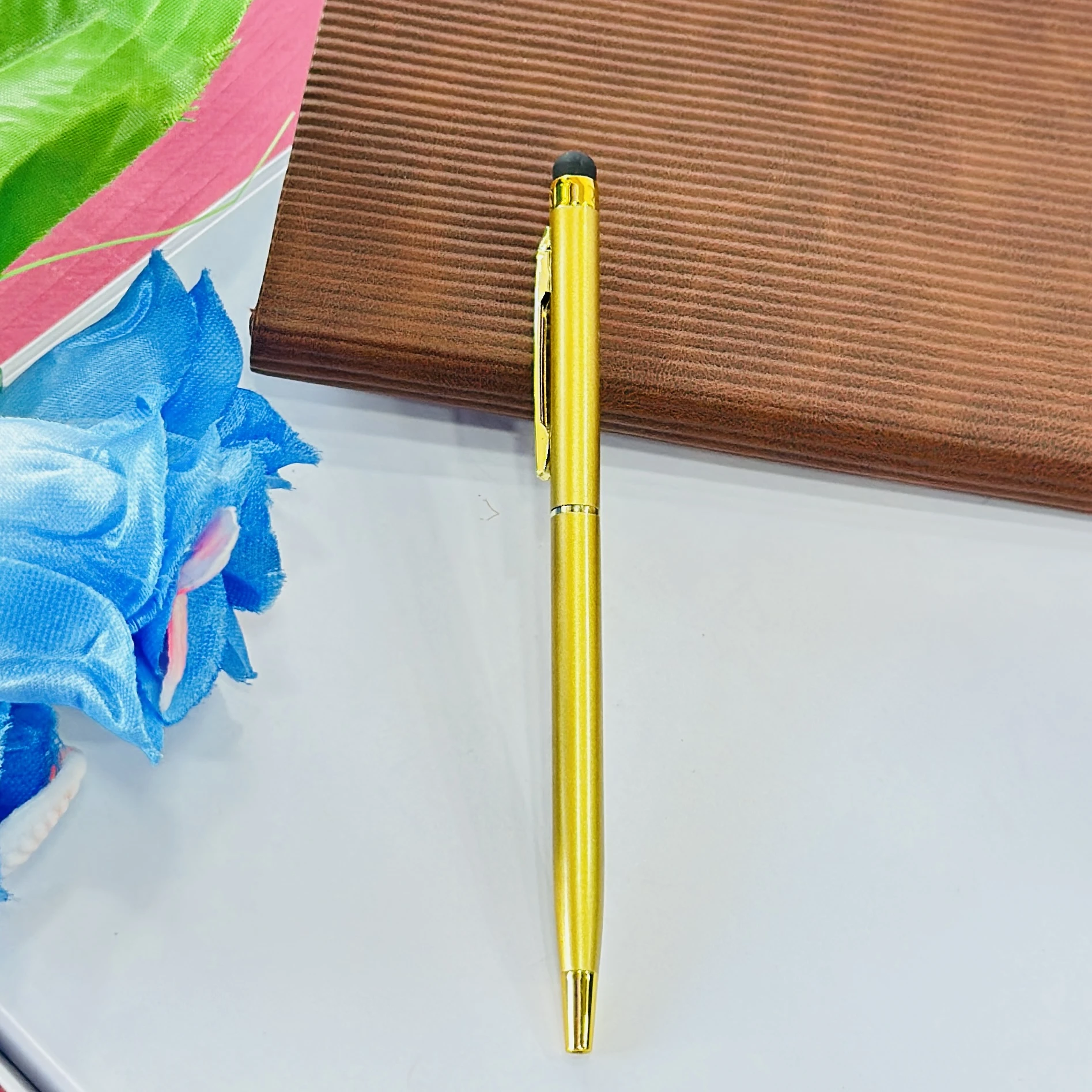 metallic gold ballpoint pen