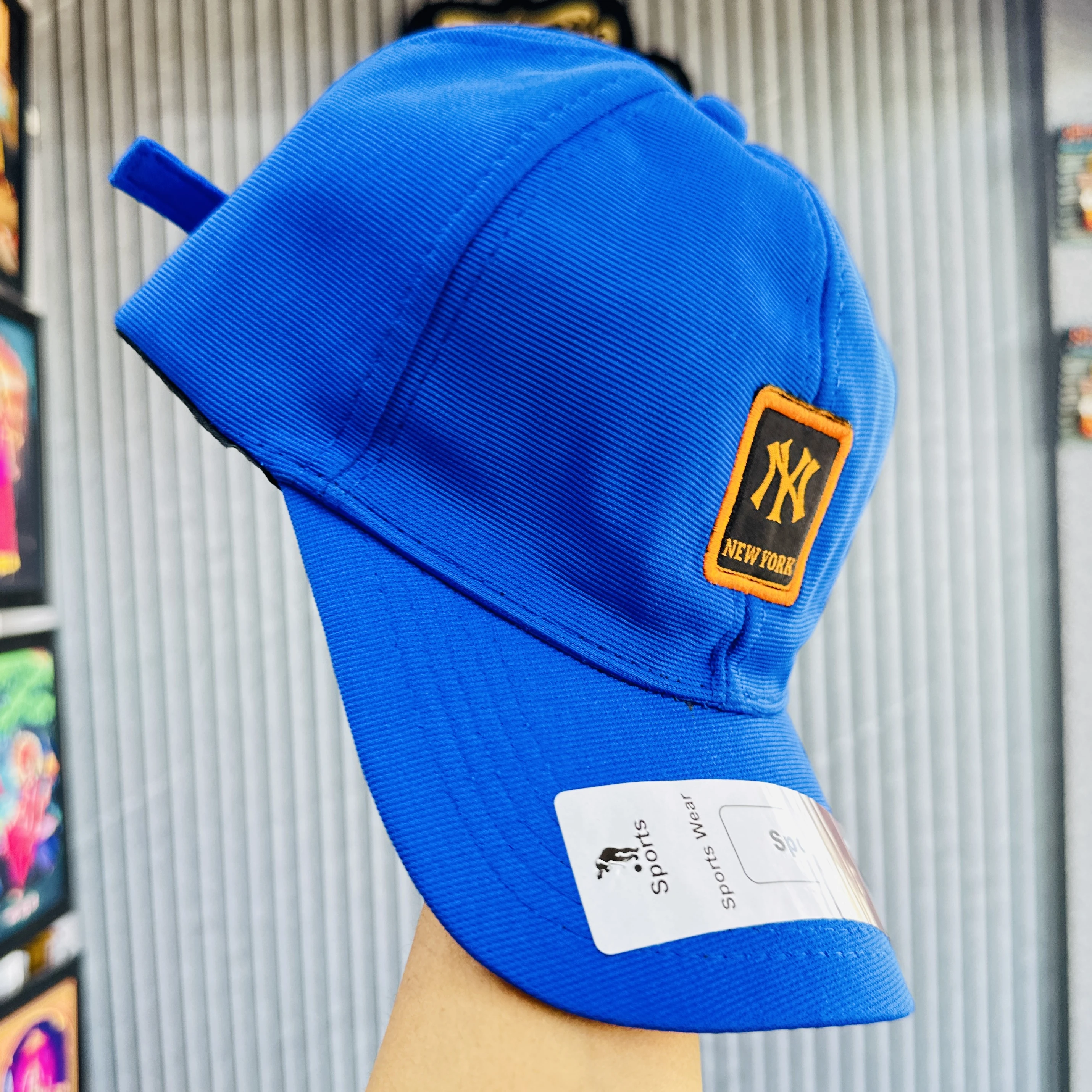 Blue baseball cap