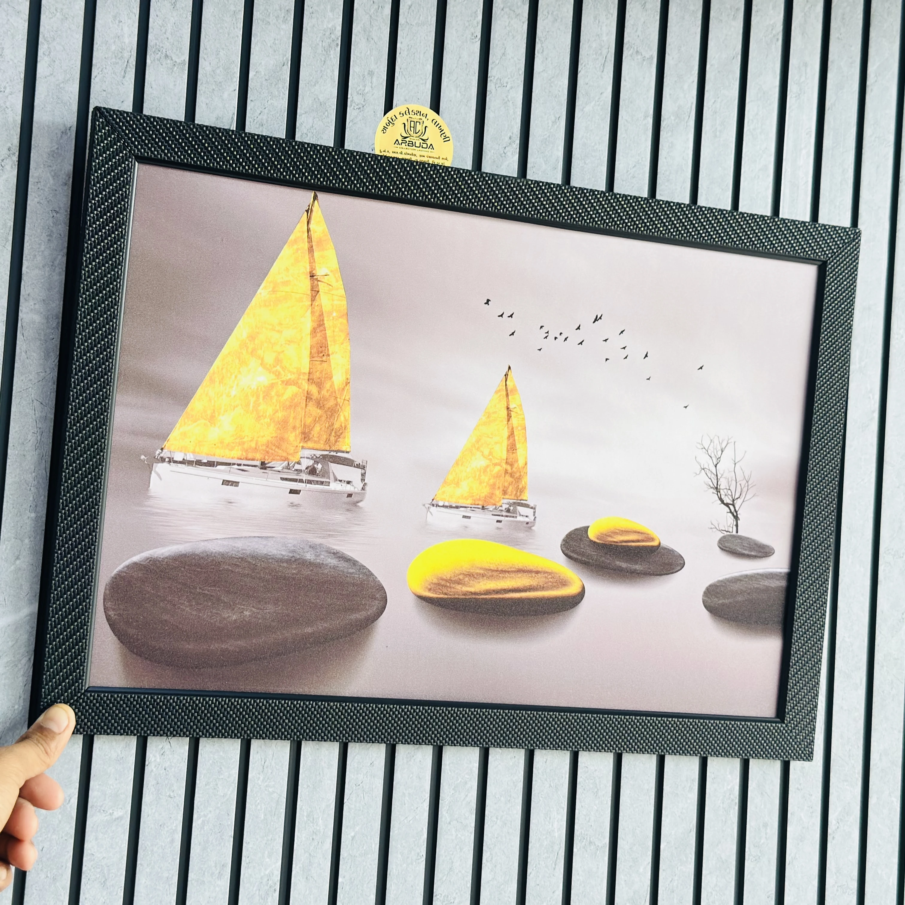 seascape with two sailboats(SKU-SYEZHY)
