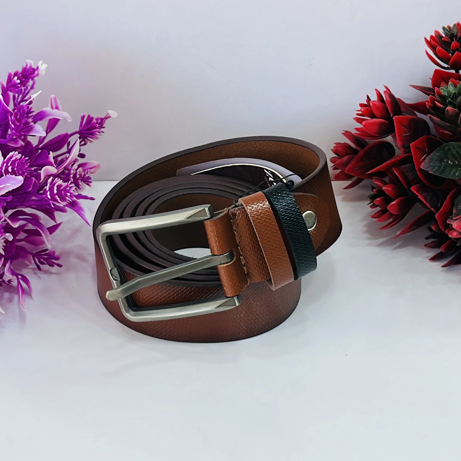 Formal Brown Genuine Leather Belt