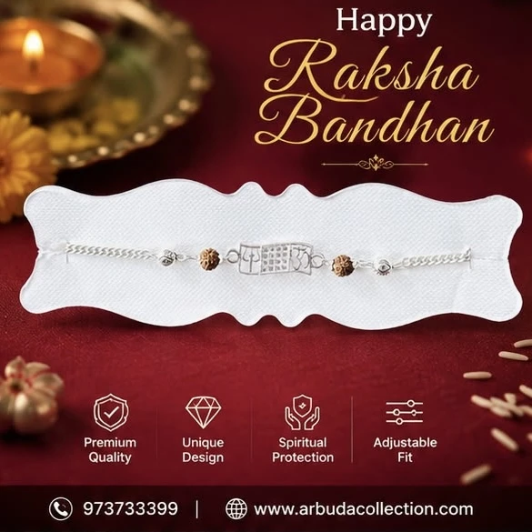 silver-plated  Rakhi bracelet