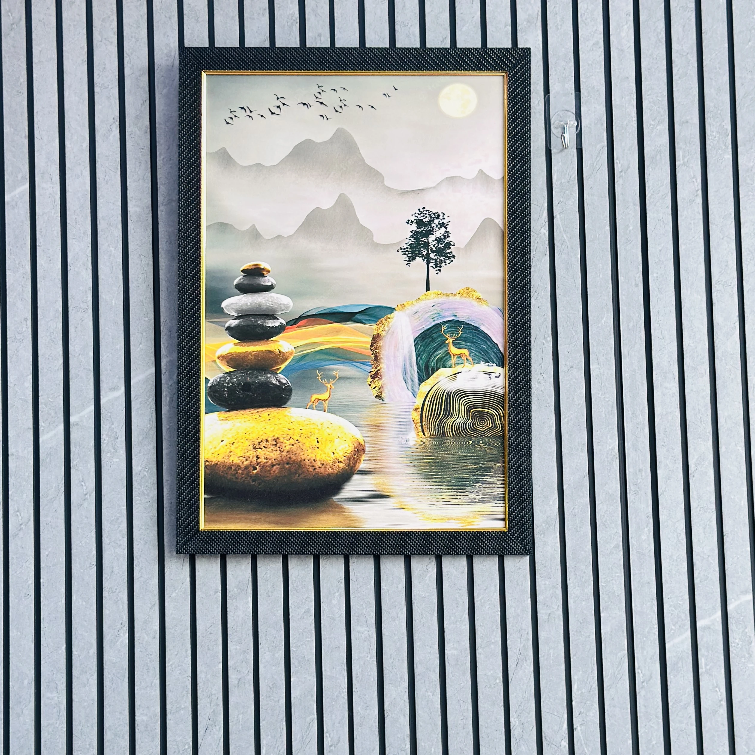 Abstract canvas wall art(SKU-UF5R6E)