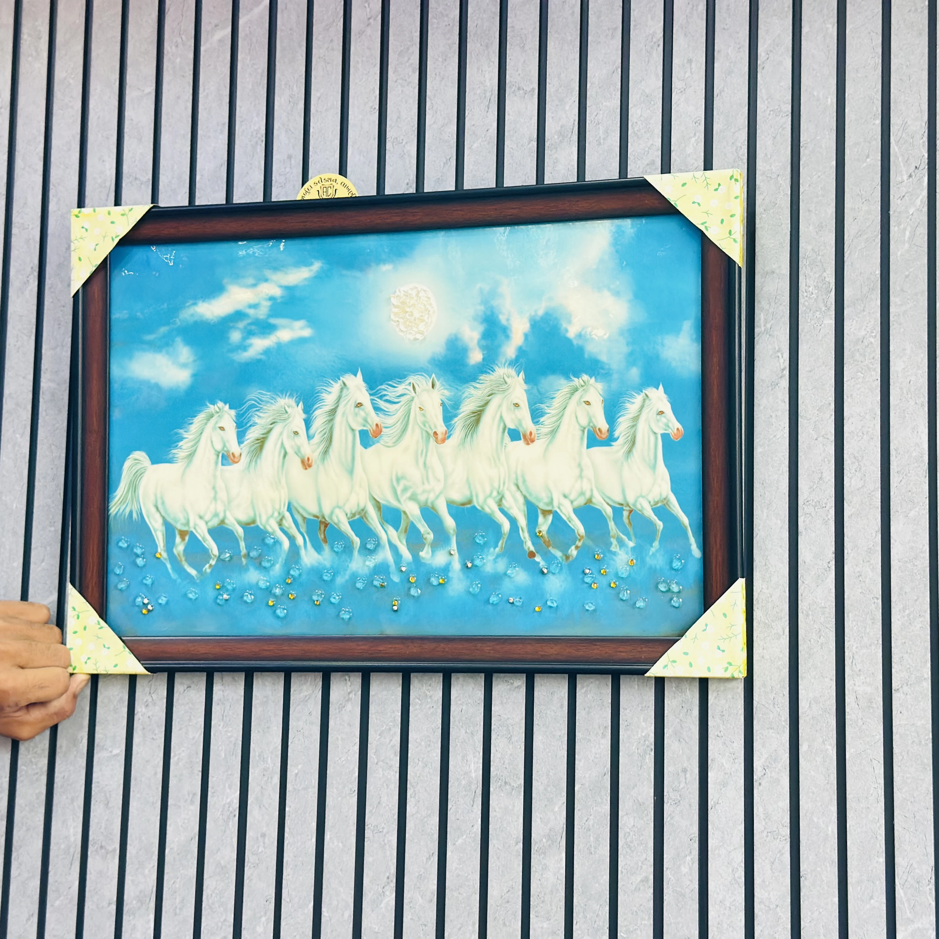 “7 Running Horses Vastu Painting”(SKU-FH333W)