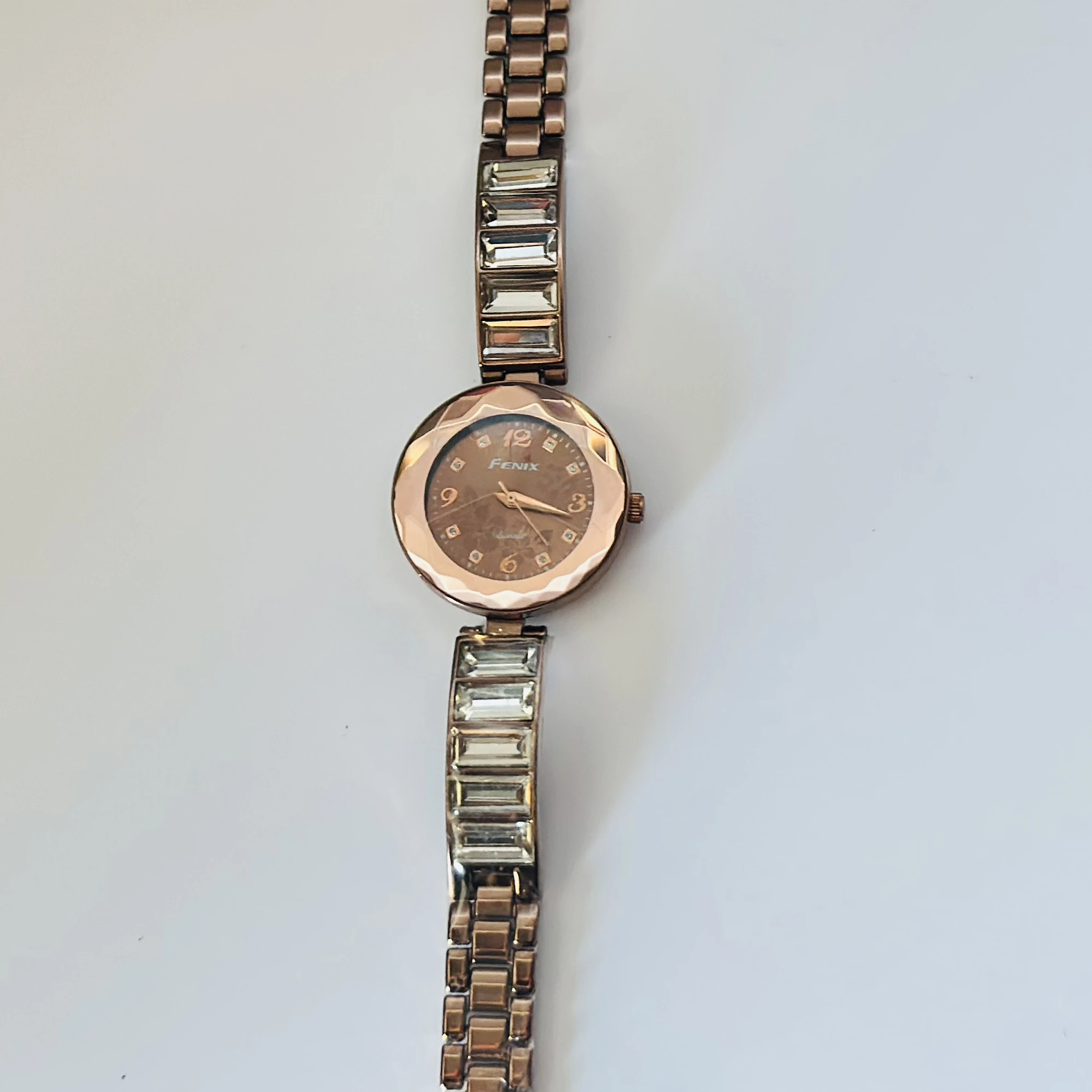 women's rose gold-tone analog watch