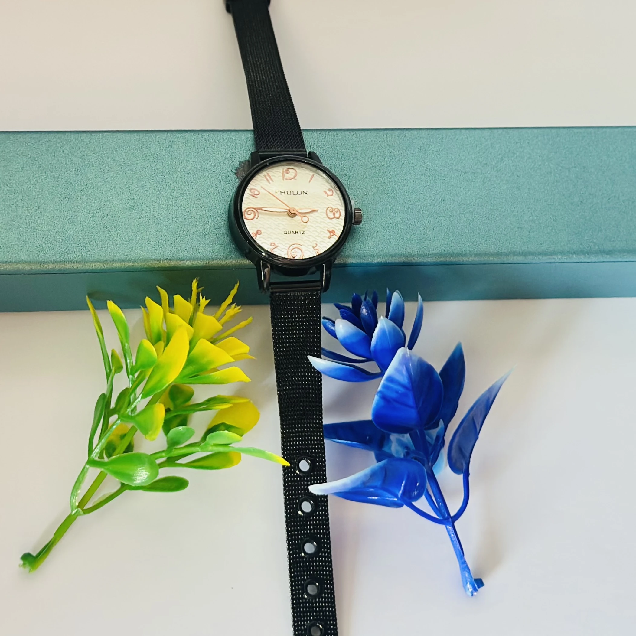 Quartz analog watch for women.