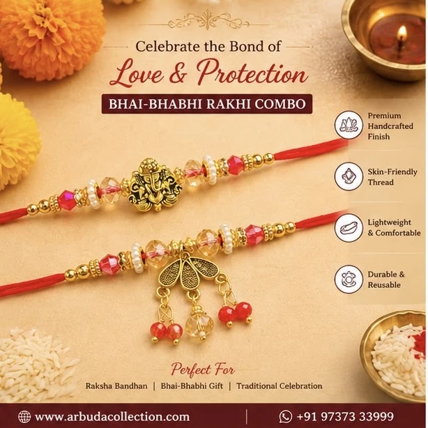 Bhai bhabhi Rakhi Set