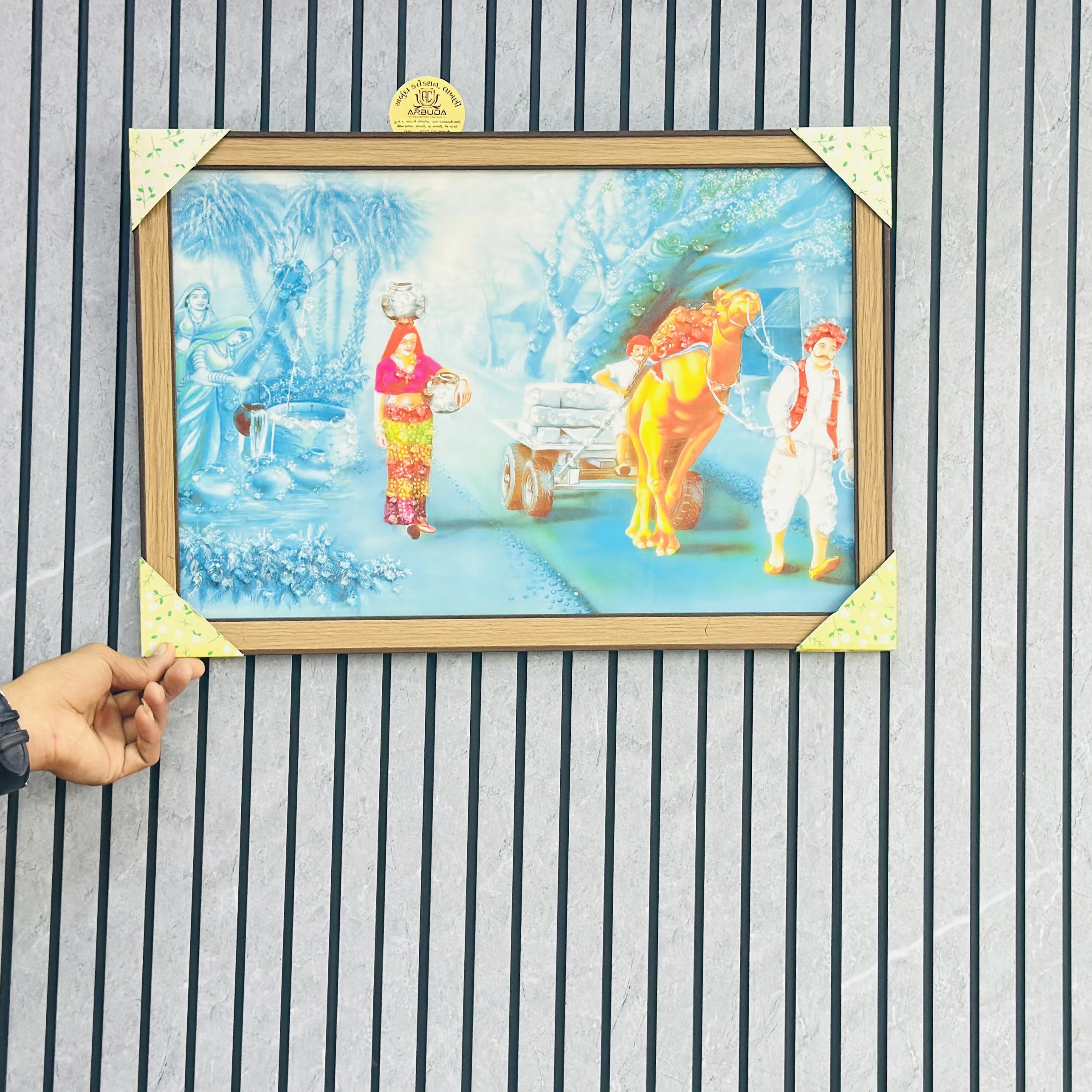 Rajasthani village scene(SKU-MYZWES)