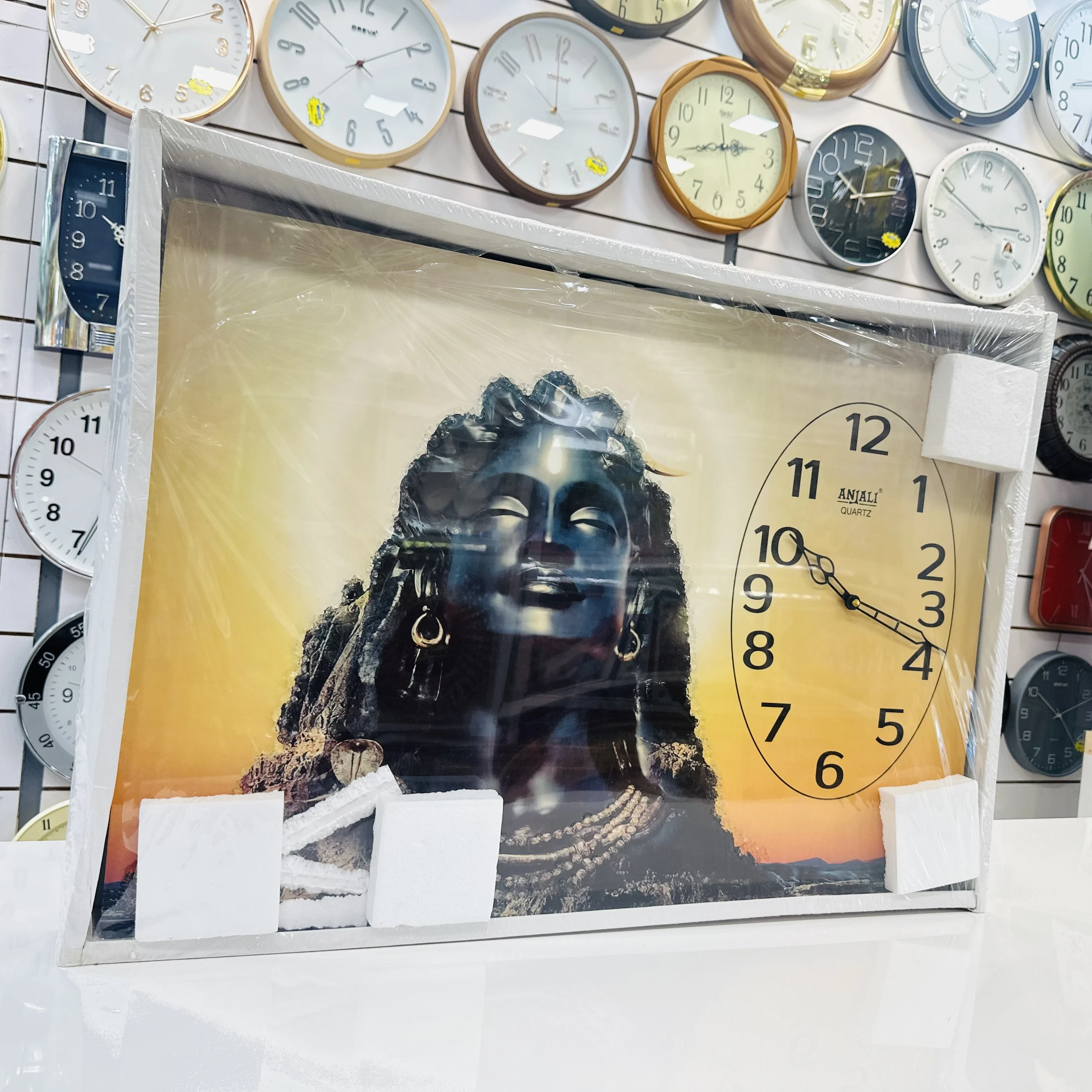 Adiyogi Idol Wall Clock(SKU-8Q7HN3)