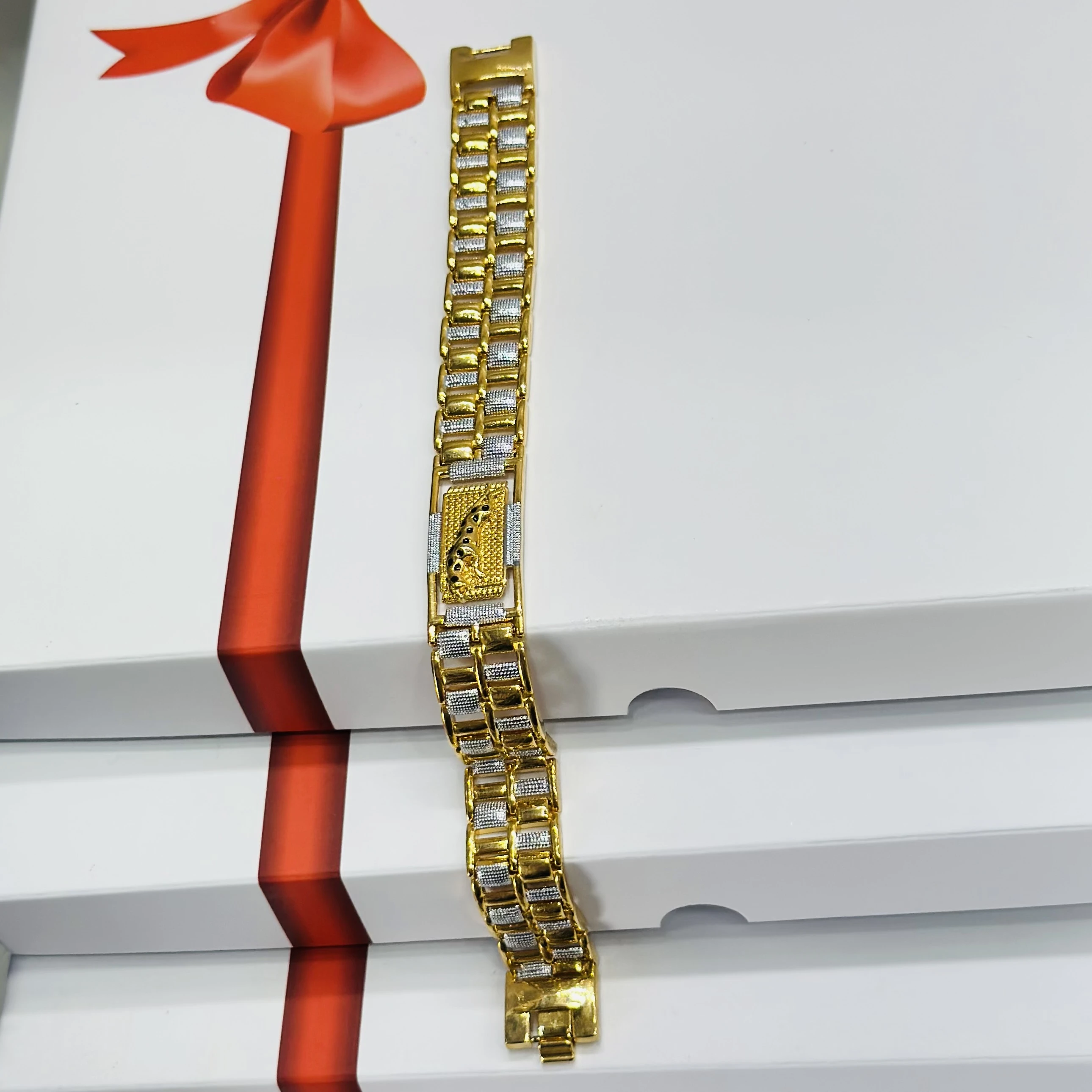 1 GRAM GOLD DIAMOND BRACELET FOR MEN