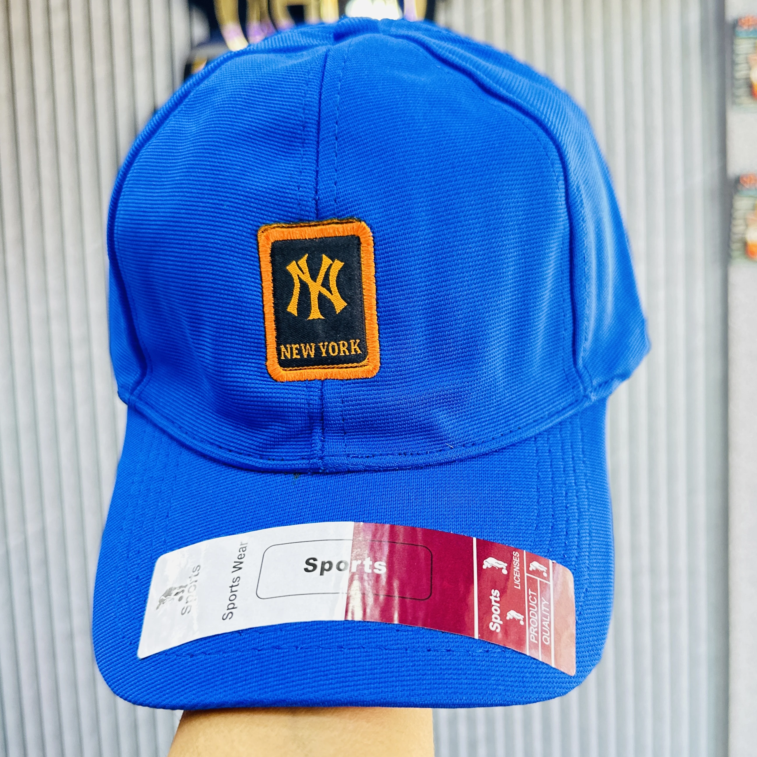 Blue baseball cap