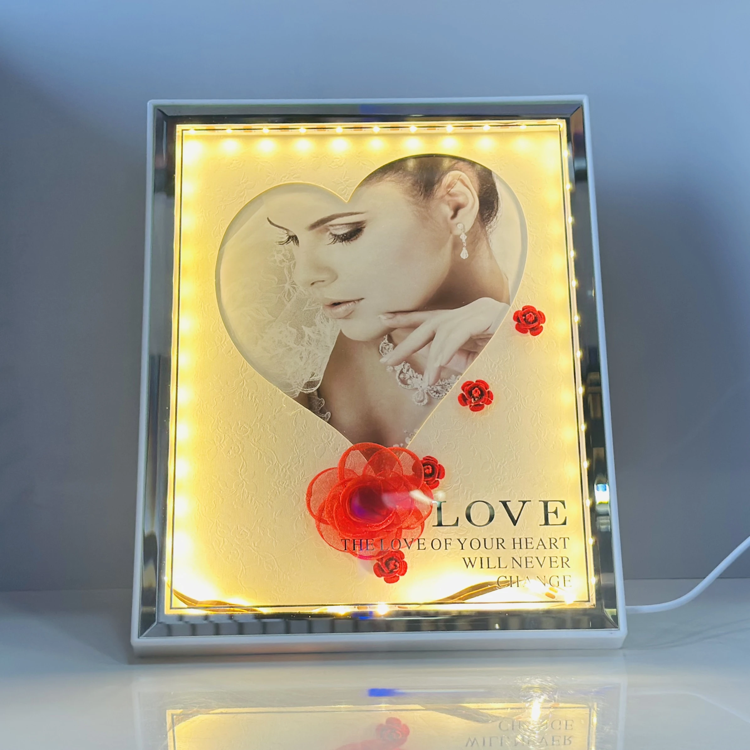 personalized LED Magic Mirror Photo Frame.(SKU- 4R4JO5)
