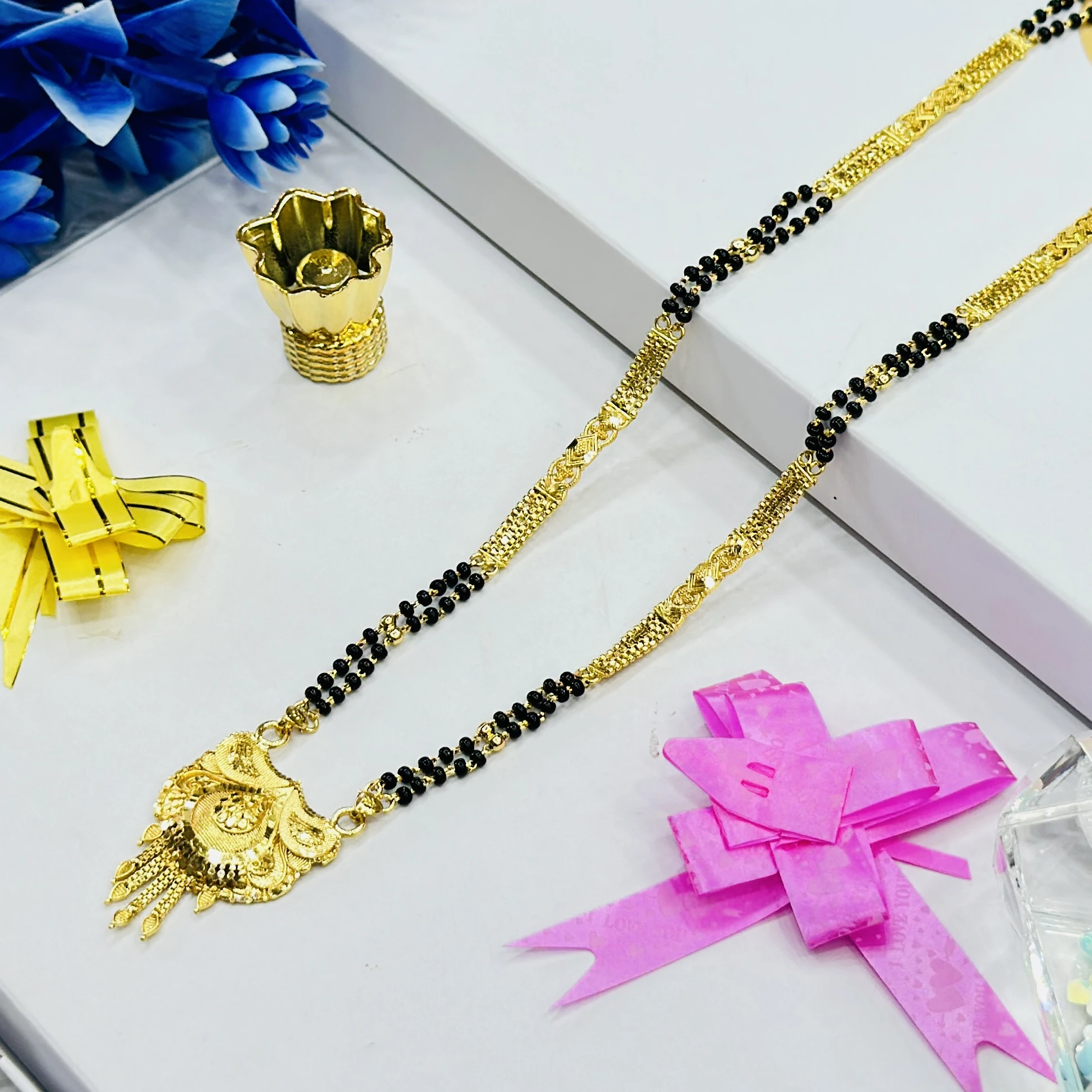 Gold plated alloy mangalsutra