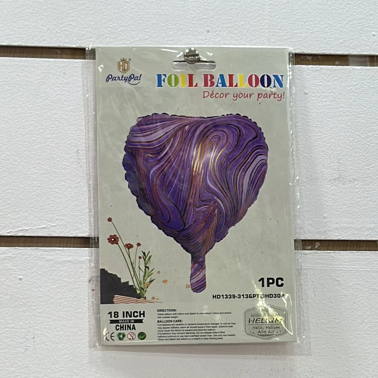 HD PartyPal Heart Foil Balloon