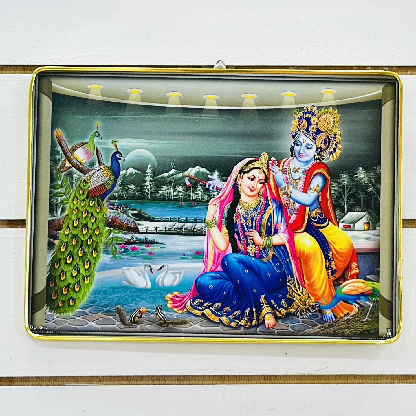 Radha Krishna wall-mounted painting…. 8KFO19