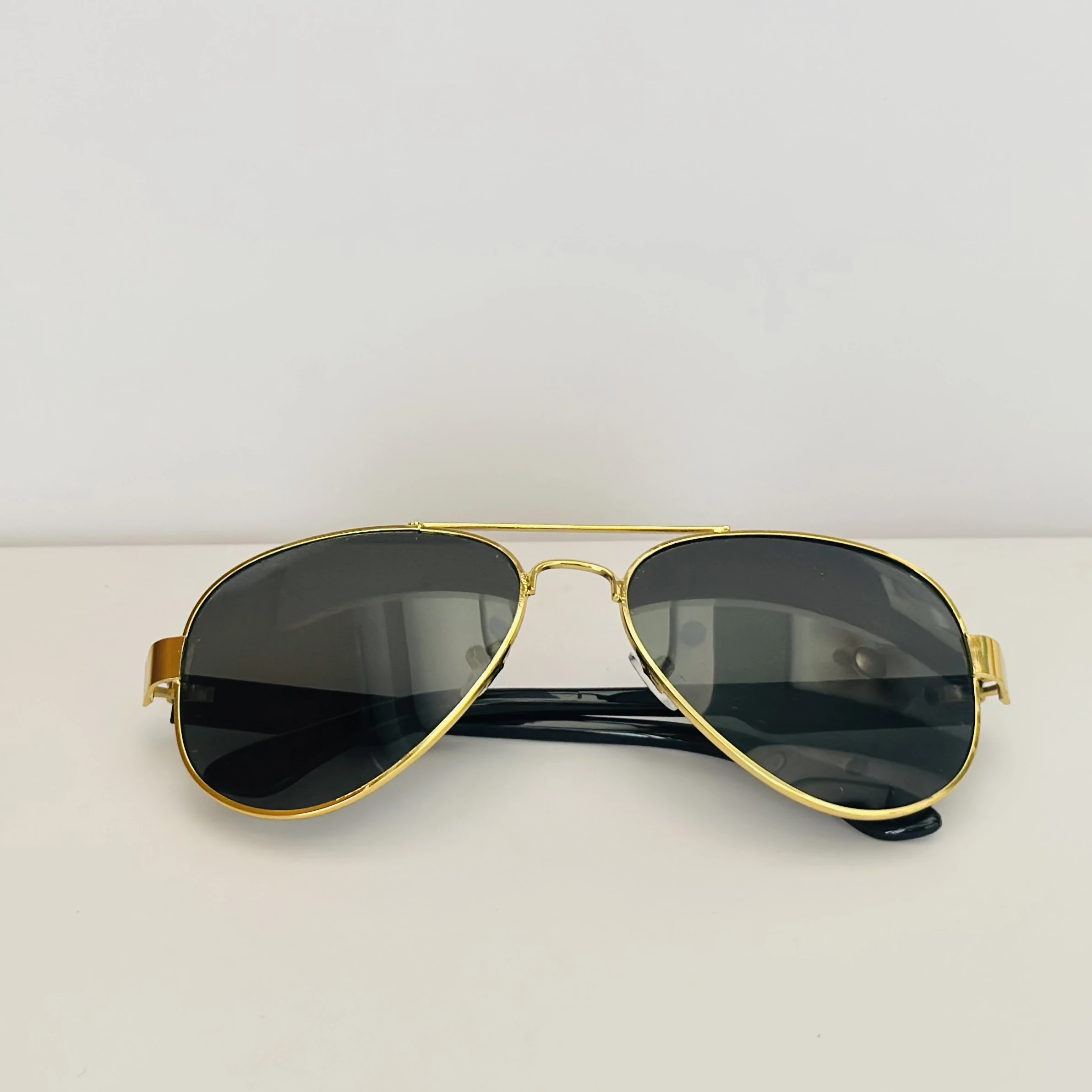 Black aviator sunglasses