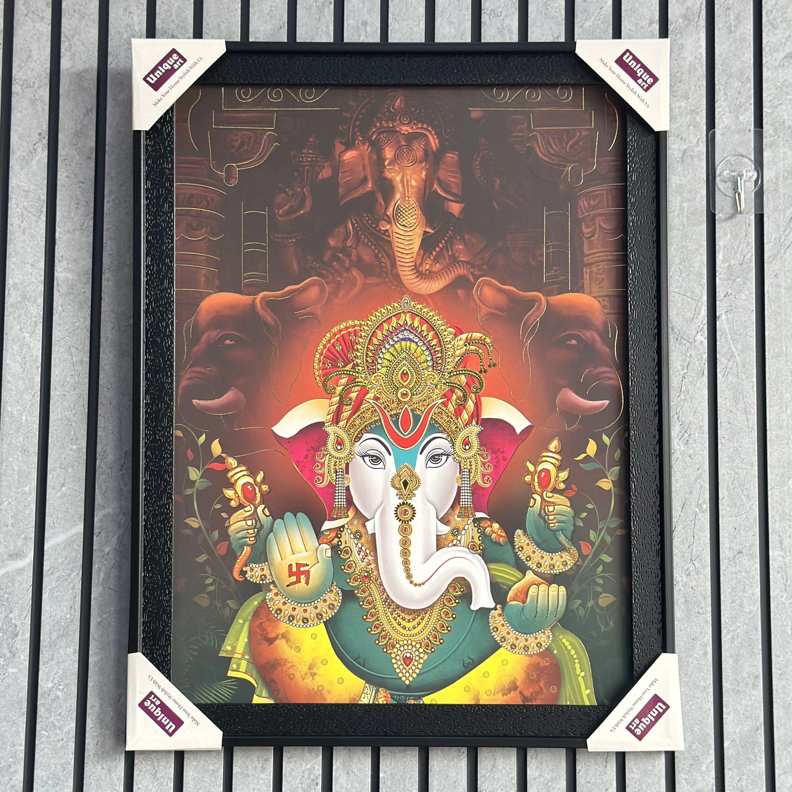 Lord Ganesha LED backlit photo frame(SKU-7YFE9D)