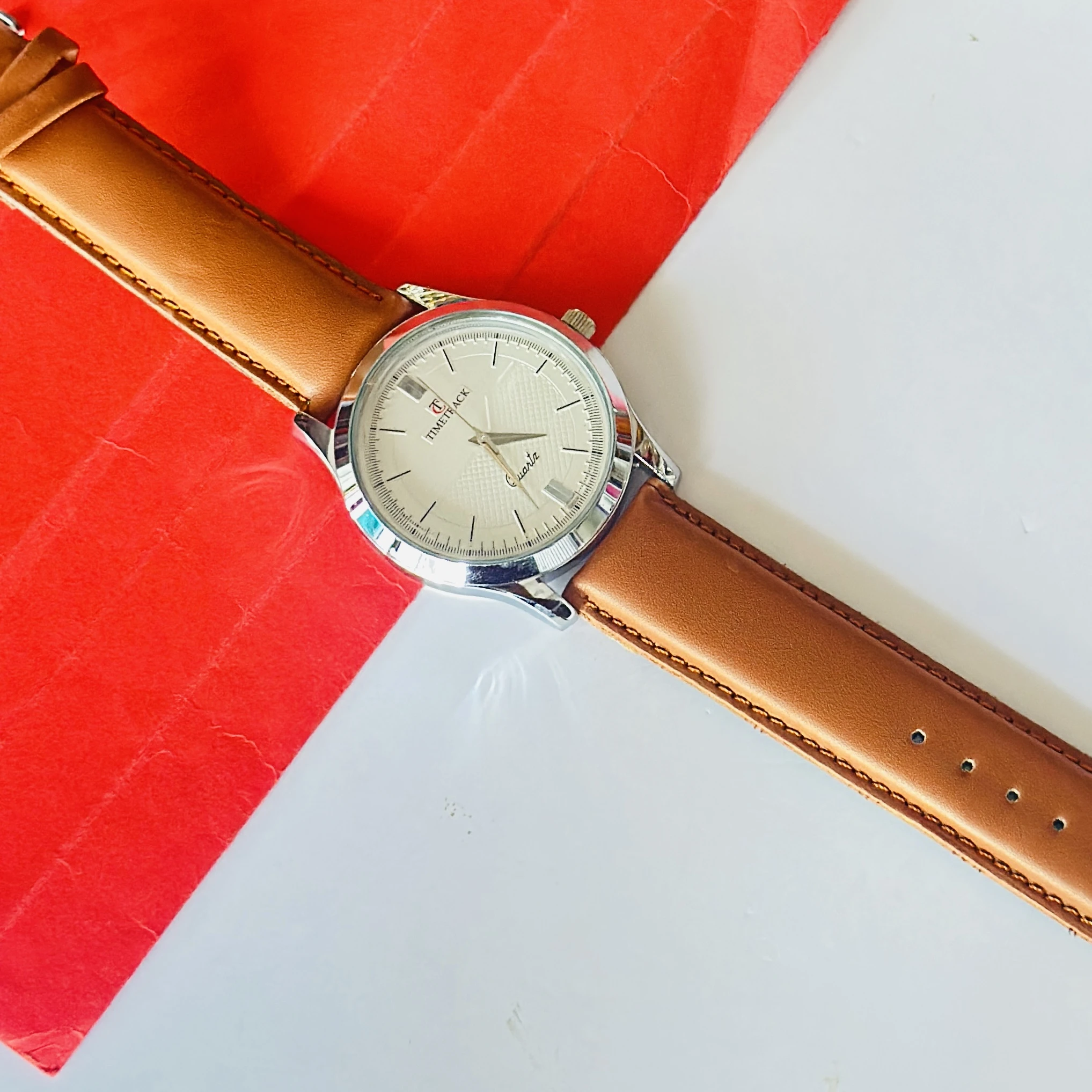 Timetrack quartz analog watch