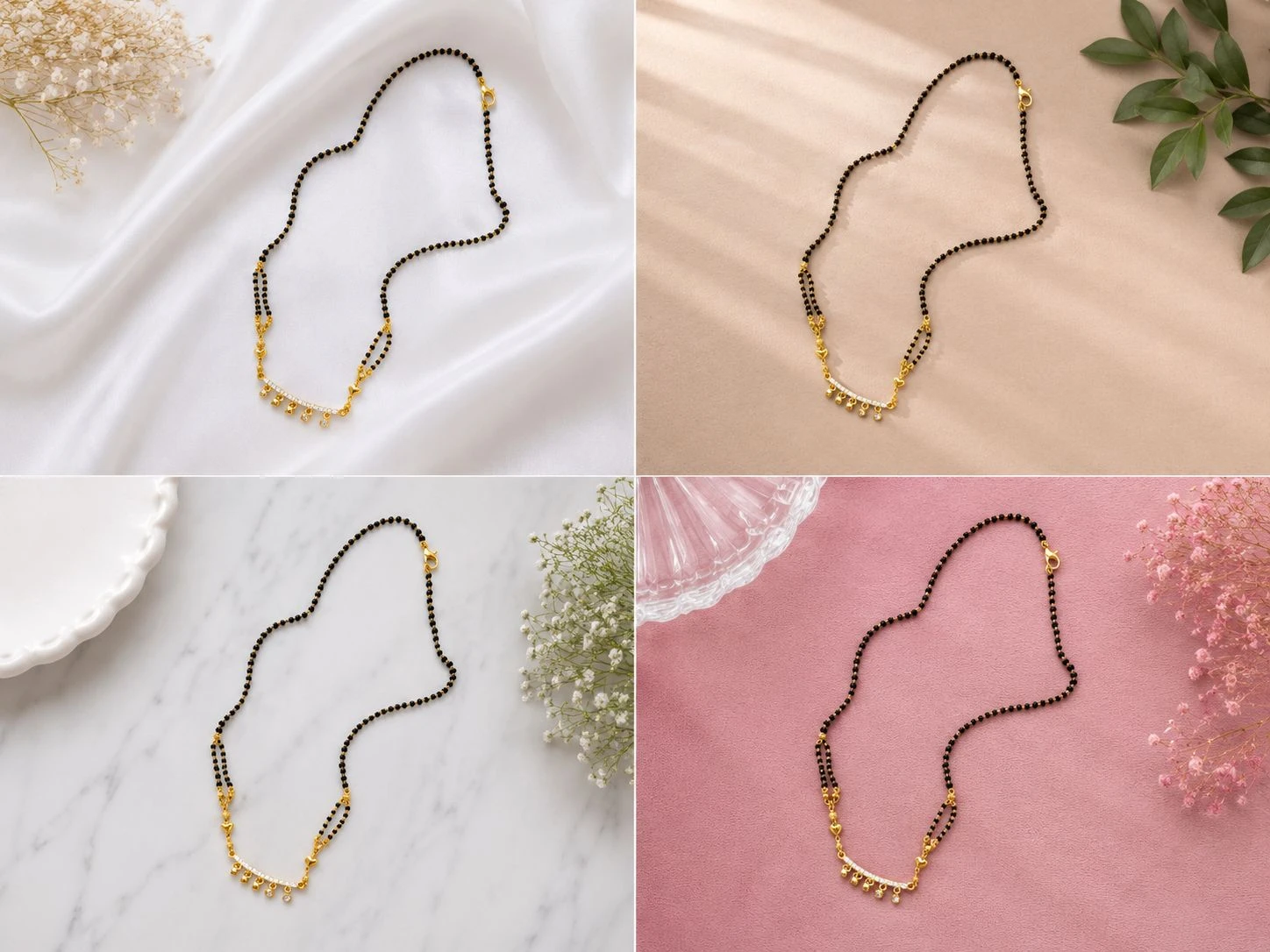 CAPILITE Jewellers gold-plated mangalsutra