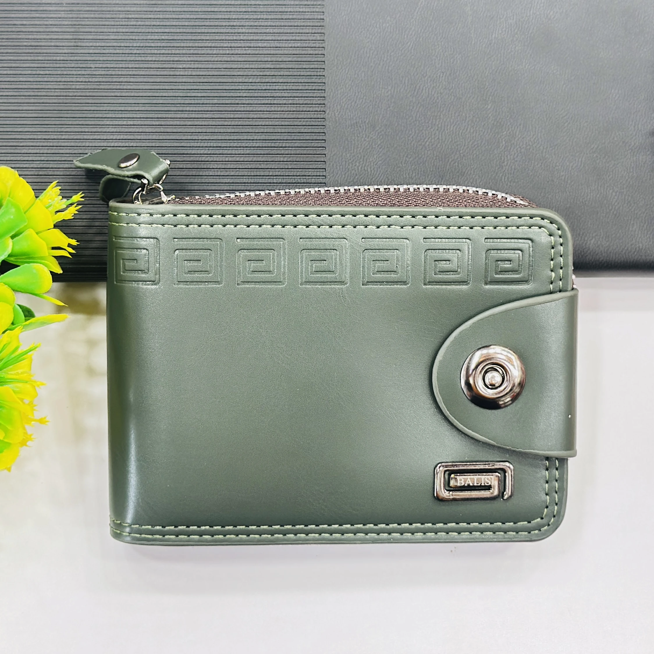 Green men's wallet