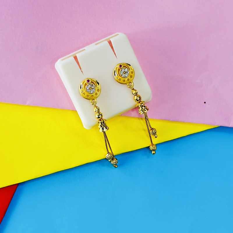 traditional gold drop earrings