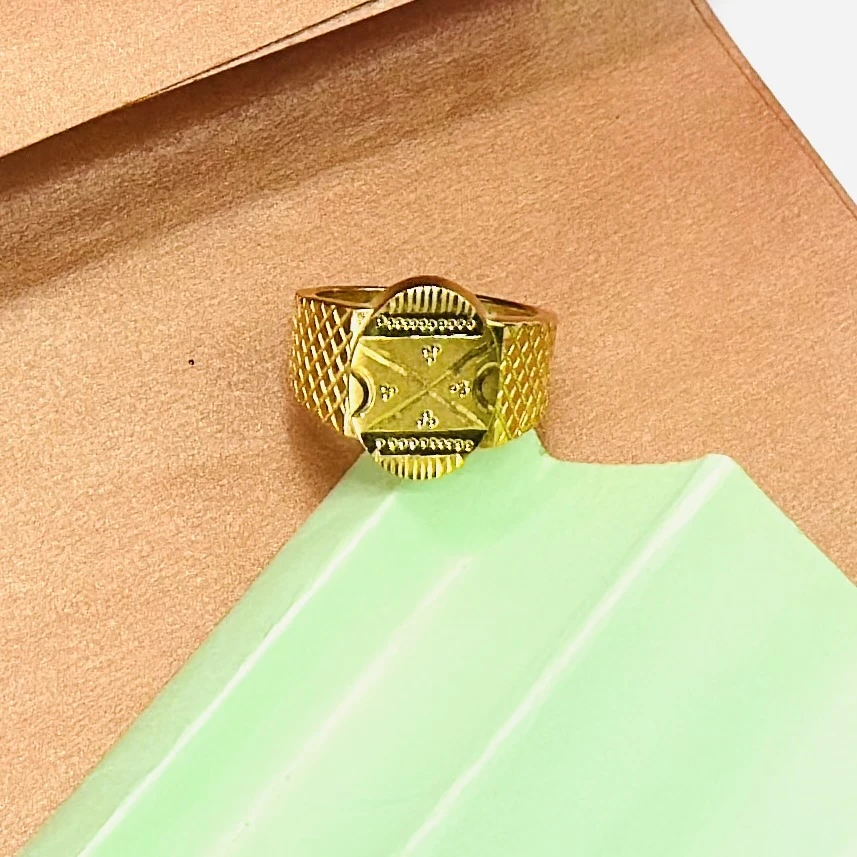 Male 22K 10g Men Gold Ring