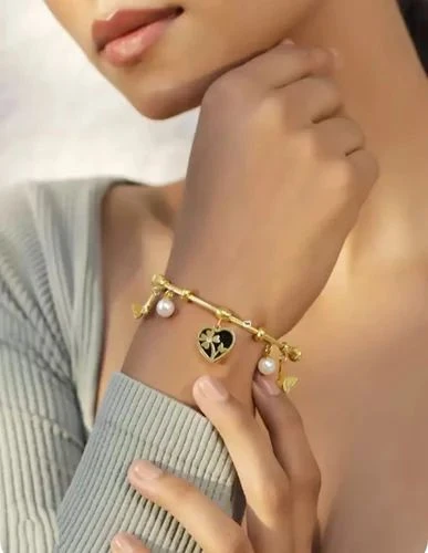 stainless steel rose gold-plated bracelet