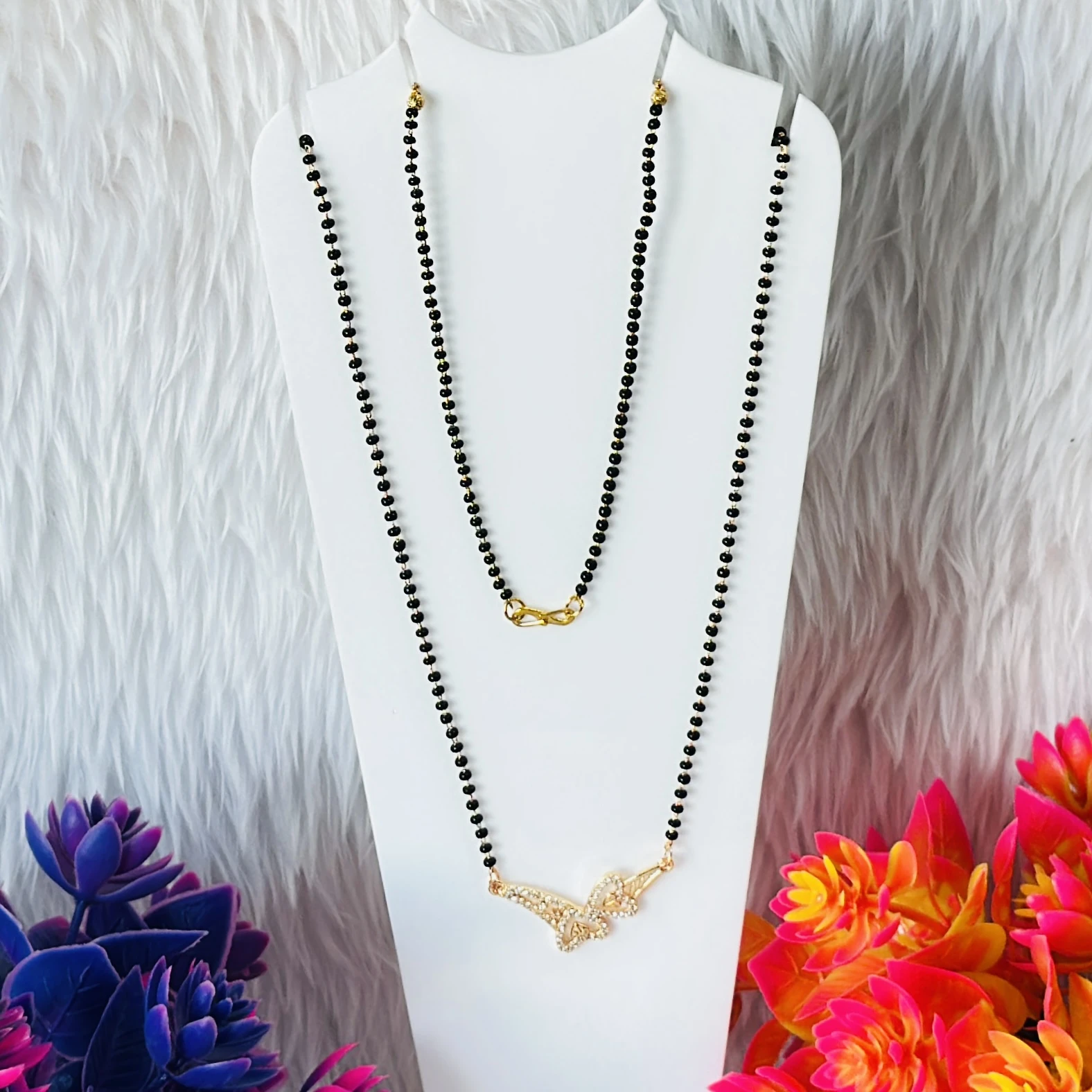 Gold plated mangalsutra