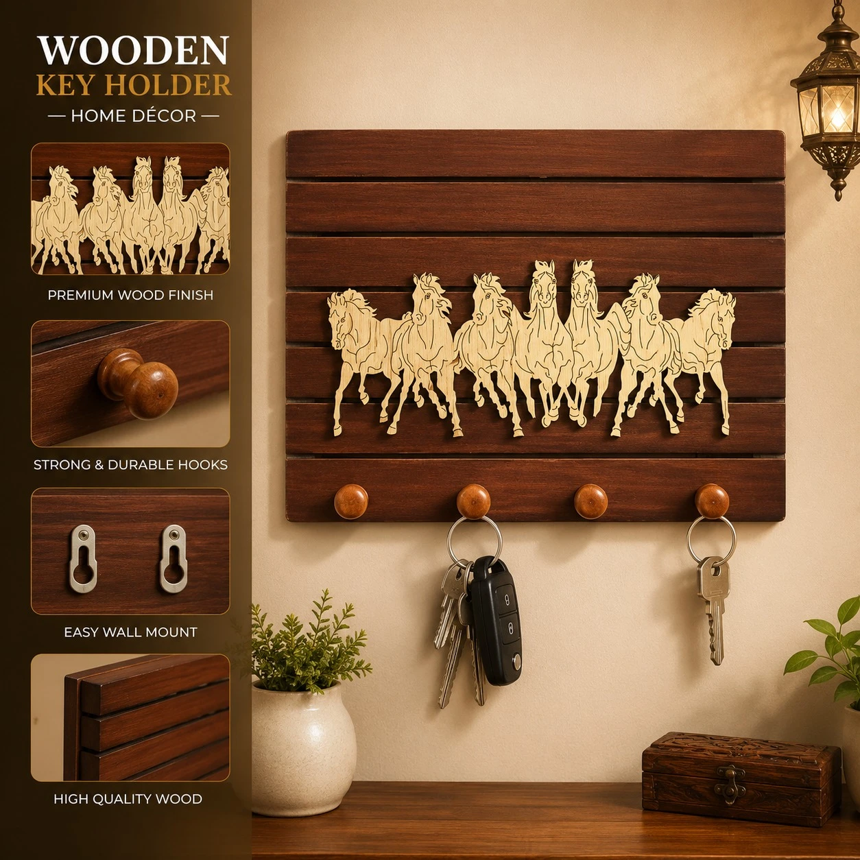 Wooden key holder (SKU-H12OGQ)