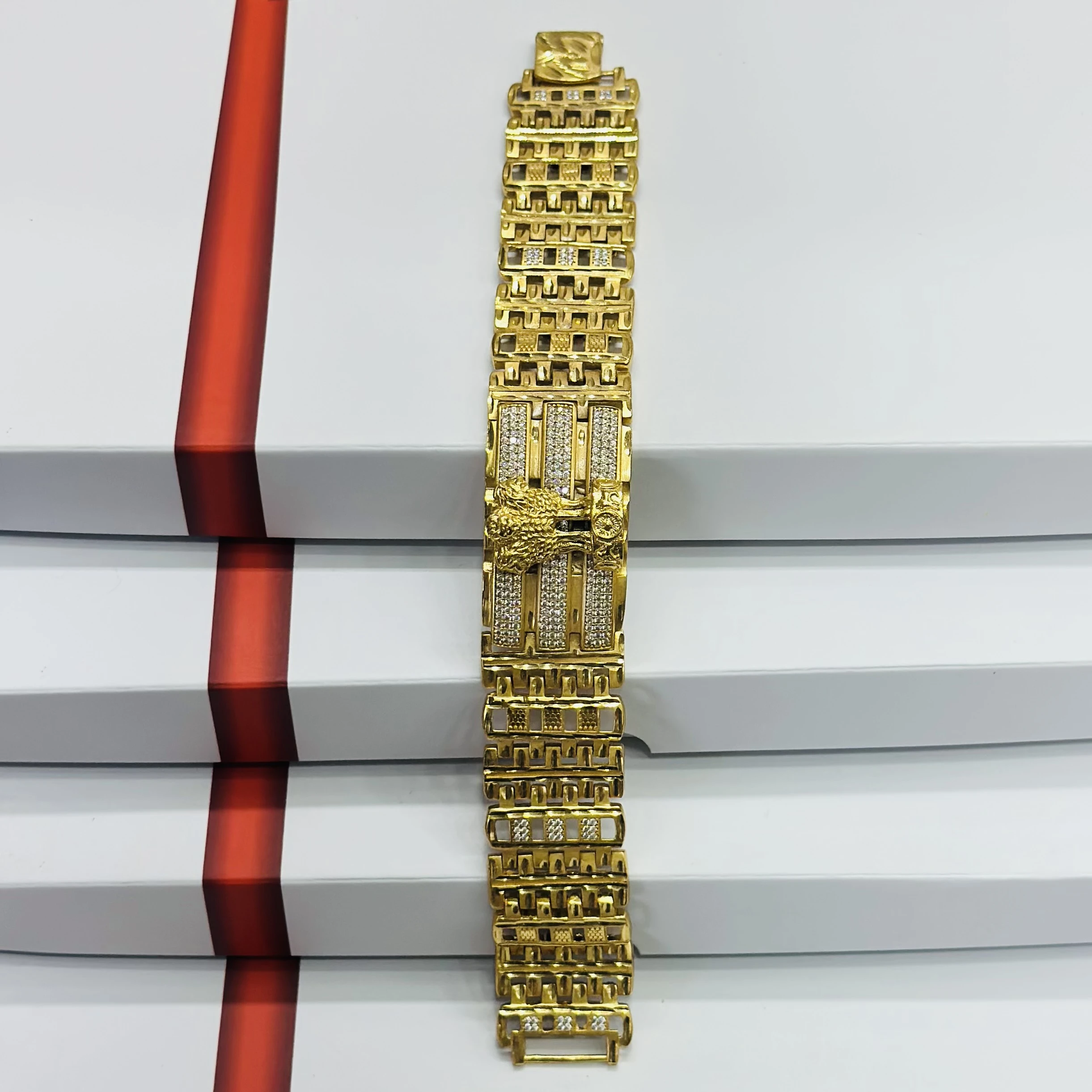 1 GRAM GOLD DIAMOND BRACELET FOR MEN