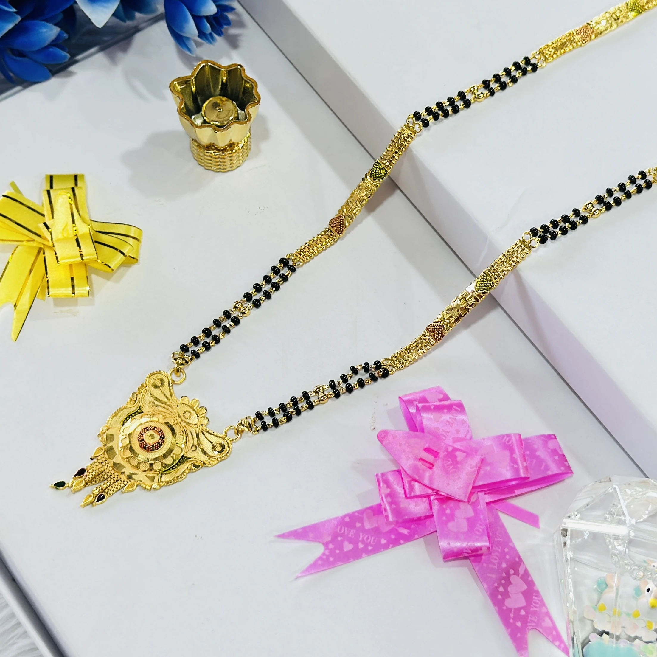 Gold plated alloy mangalsutra