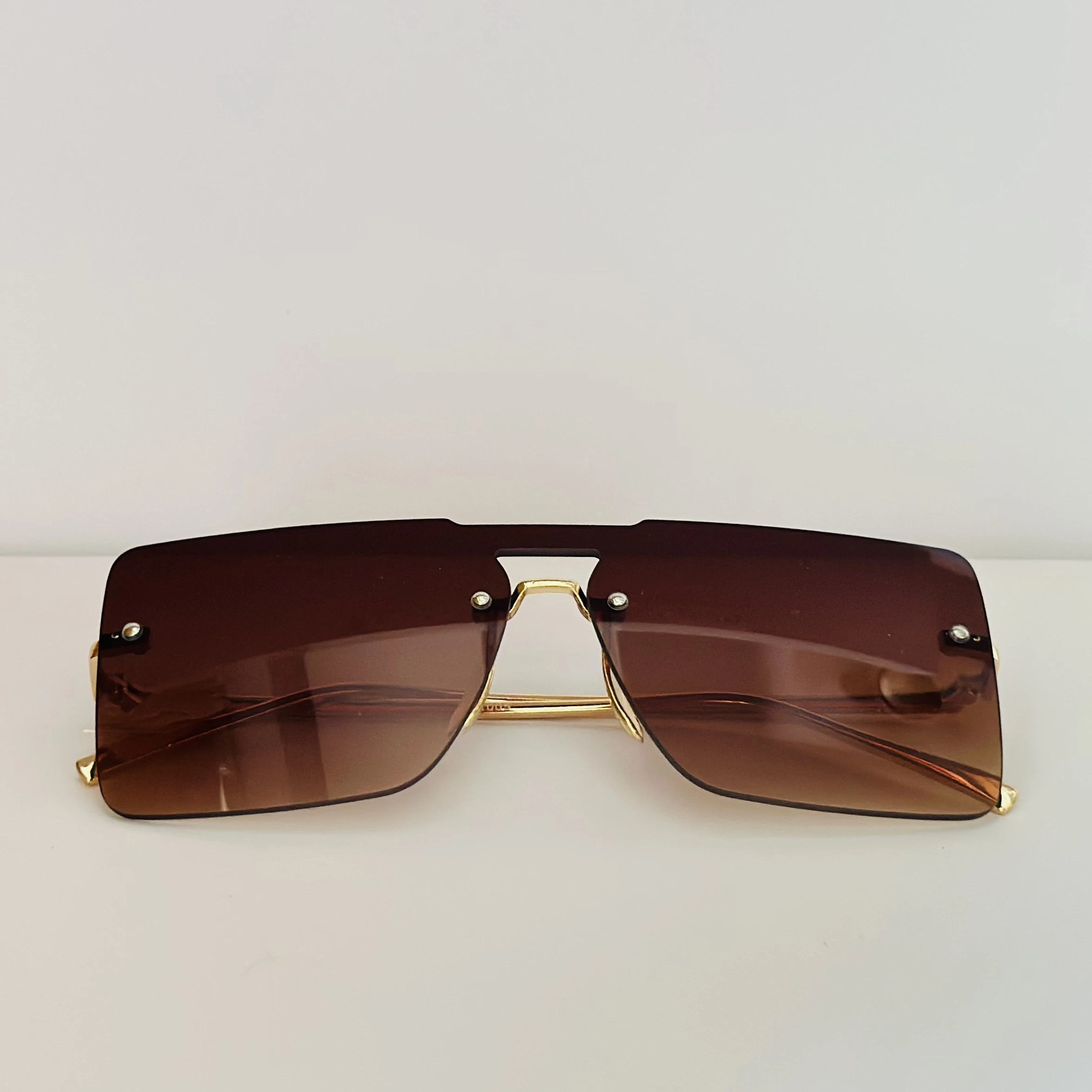 Versace VE2245 rimless square sunglasses