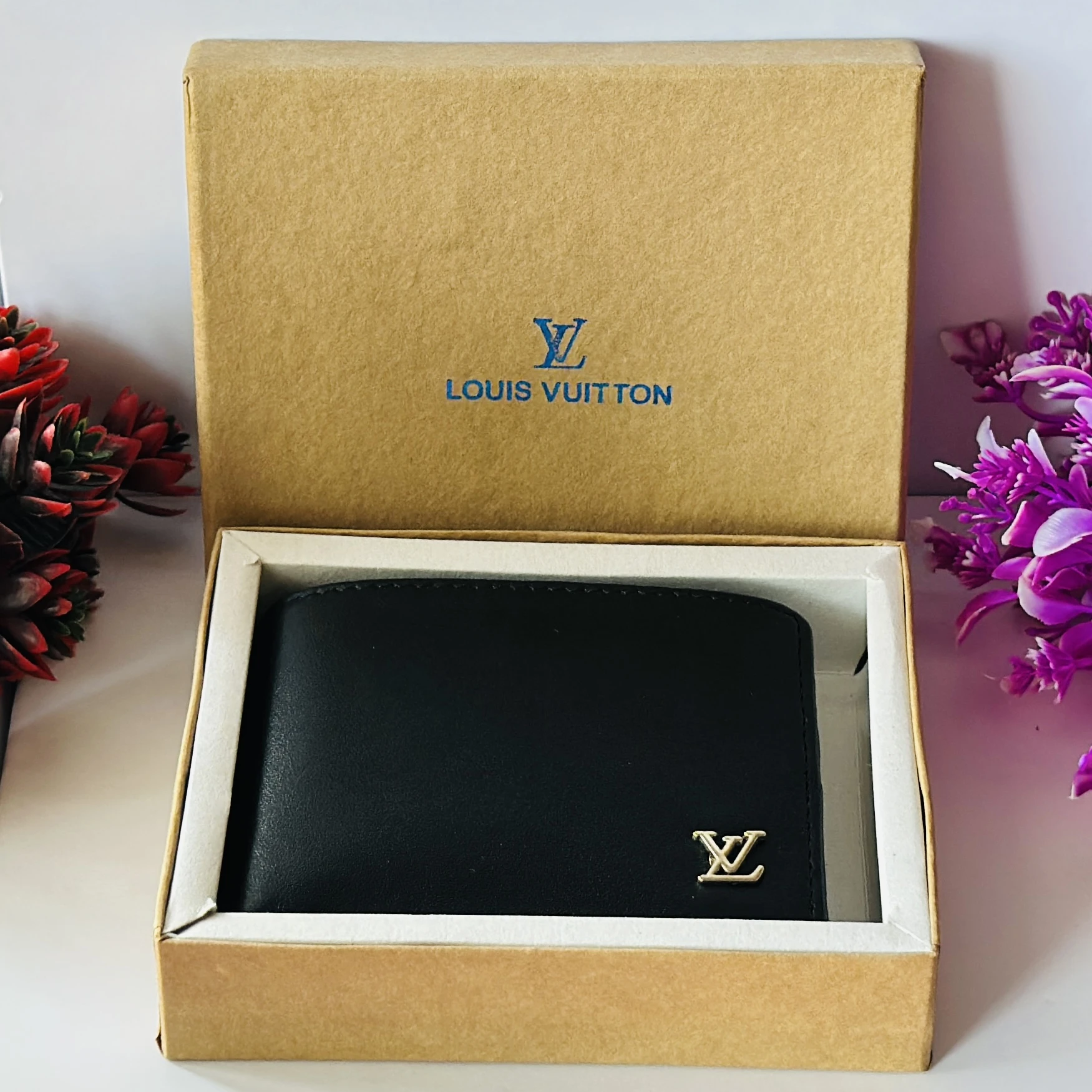 Black Louis Vuitton bifold wallet