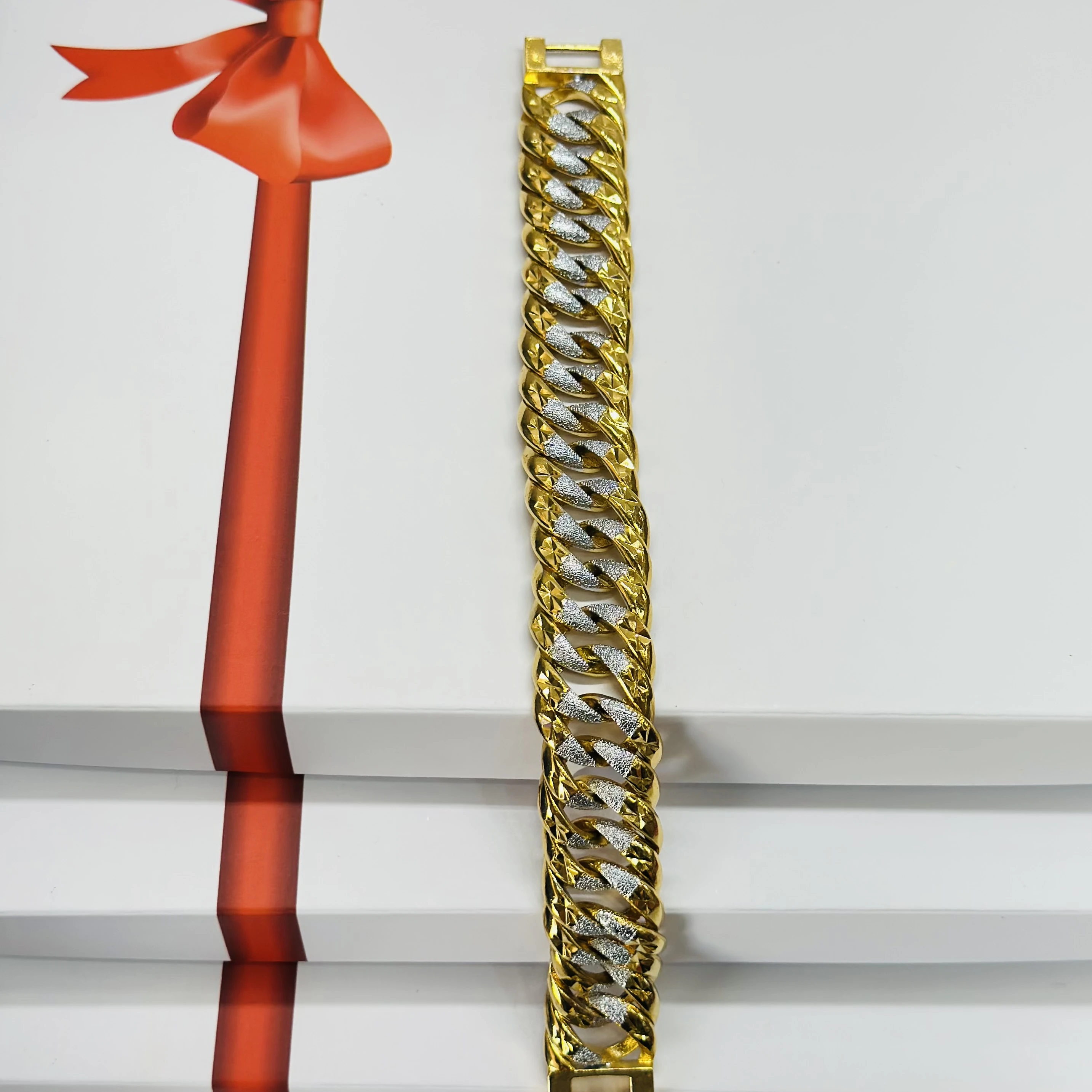 1 GRAM GOLD DIAMOND BRACELET FOR MEN