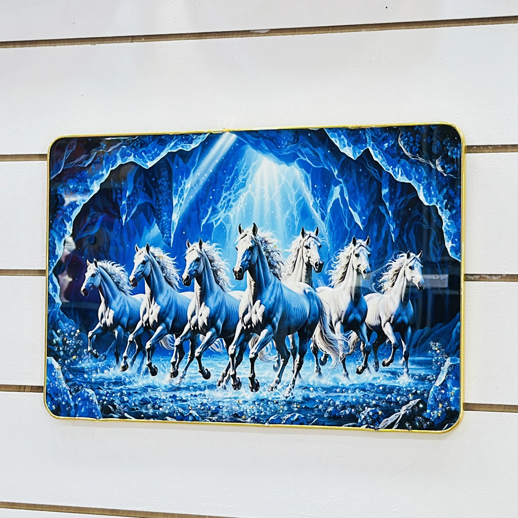 Seven Lucky Running Vastu Horses Art…… 4GDF54
