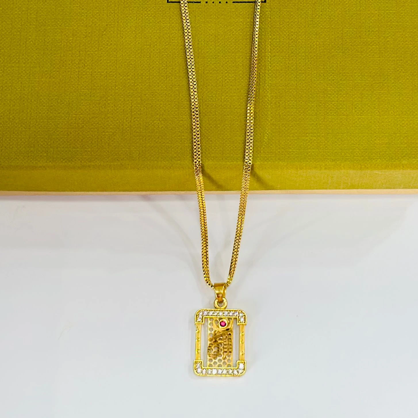 Gold plated design pendant