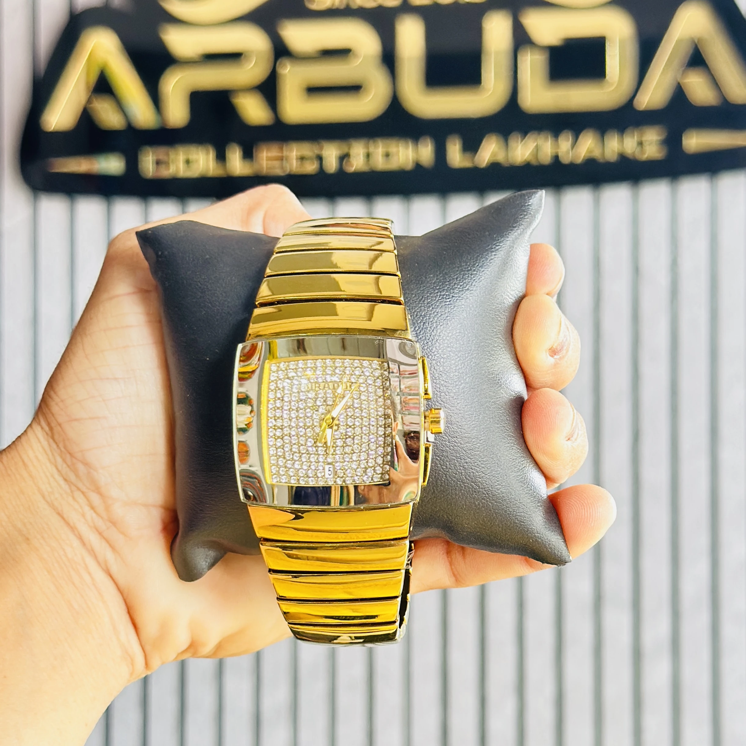 Gold tone Rado Sintra Jubilé quartz watch