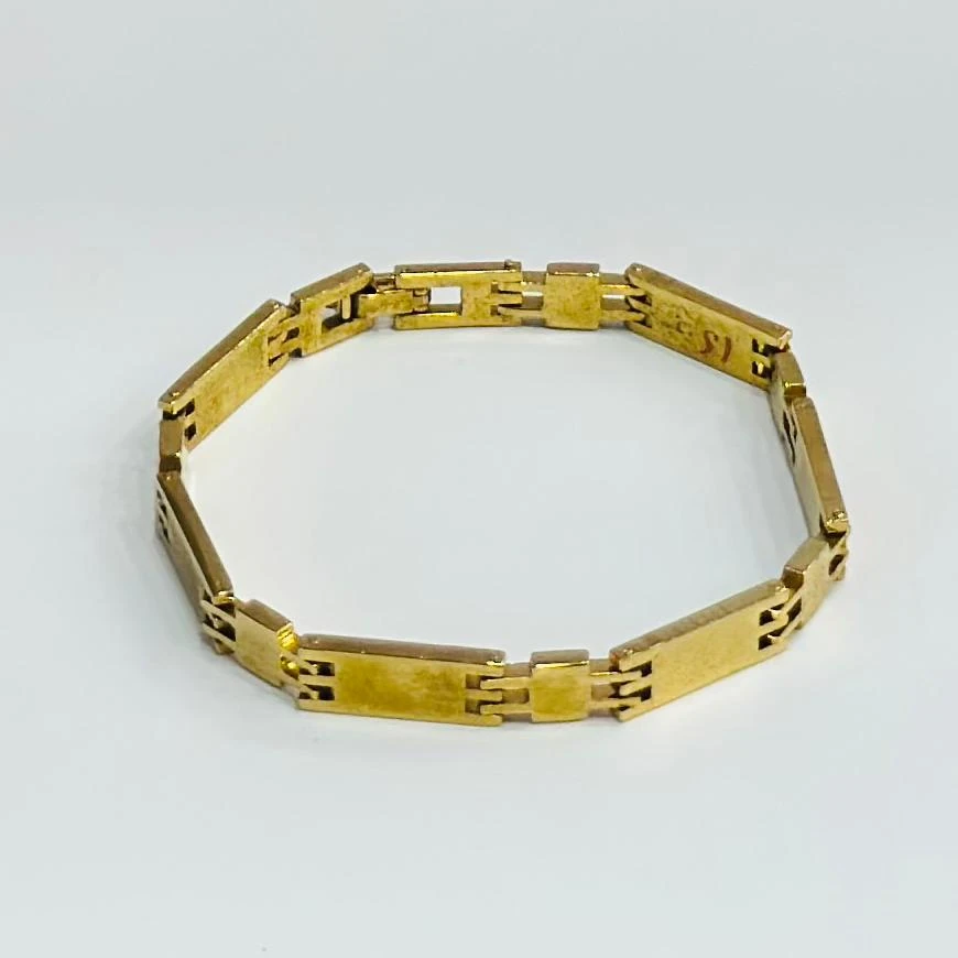Stylish Design with Diamond Funky Design Gold Plated Bracelet for Men