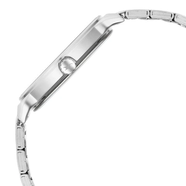 Fastrack Stunners Quartz Analog Silver Dial Metal Strap Watch