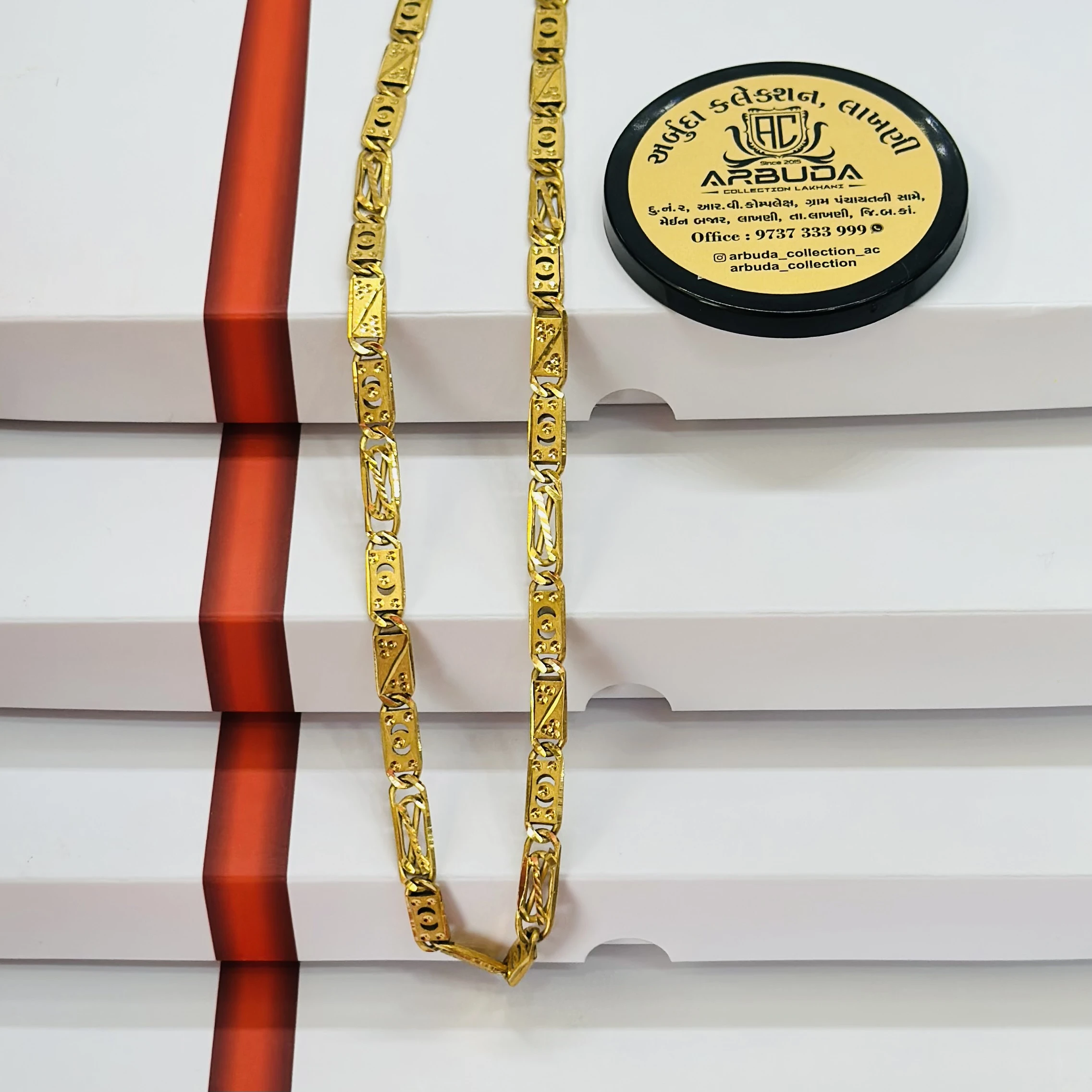 Gold plated design chain
