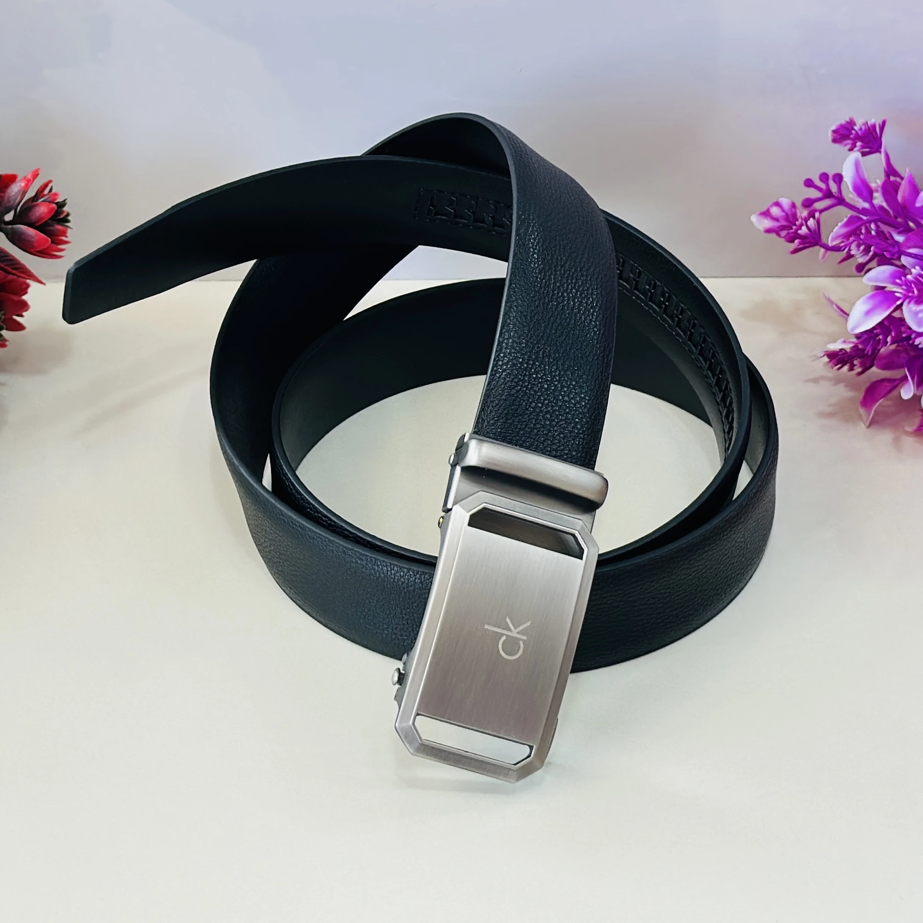 Men Black Casual Belts