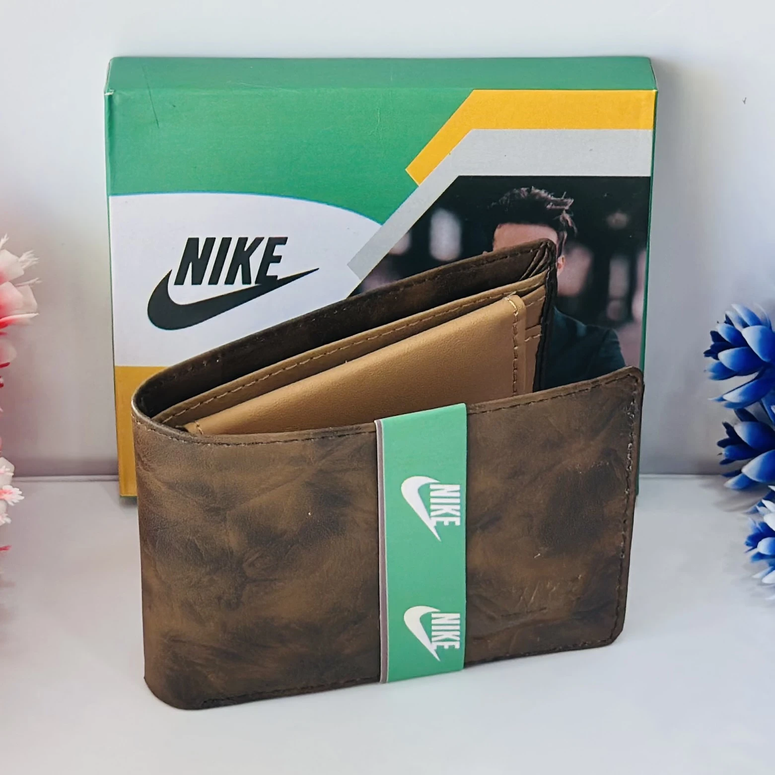 Men's Nike Leather Bifold Wallet