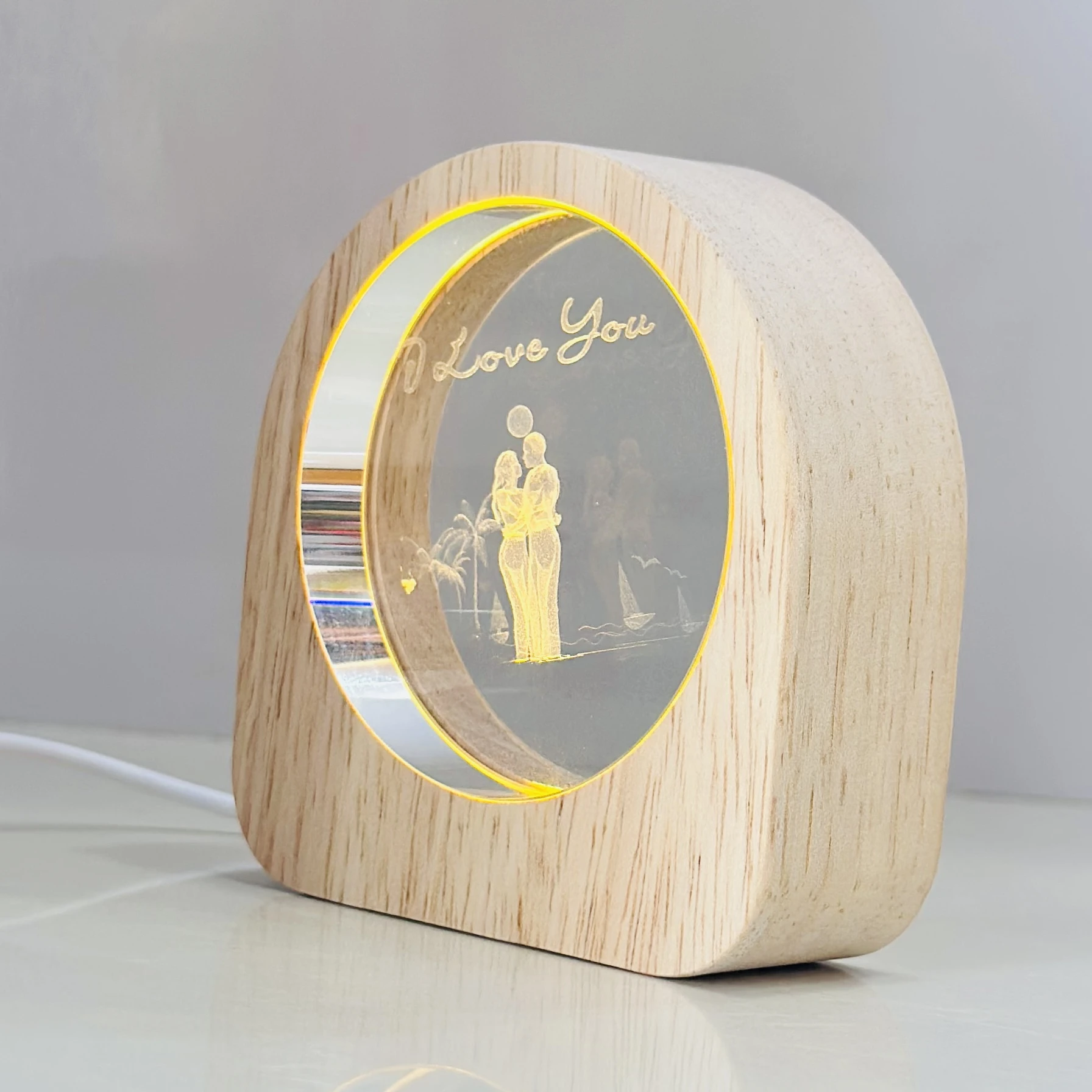 Wooden Night Light (SKU-KR75E1)