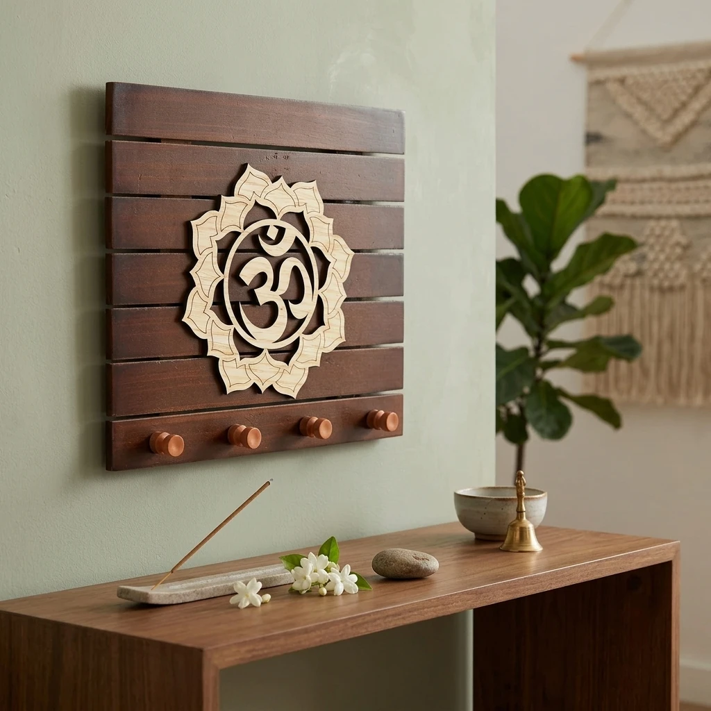 Wooden key holder (SKU-D28QC6)