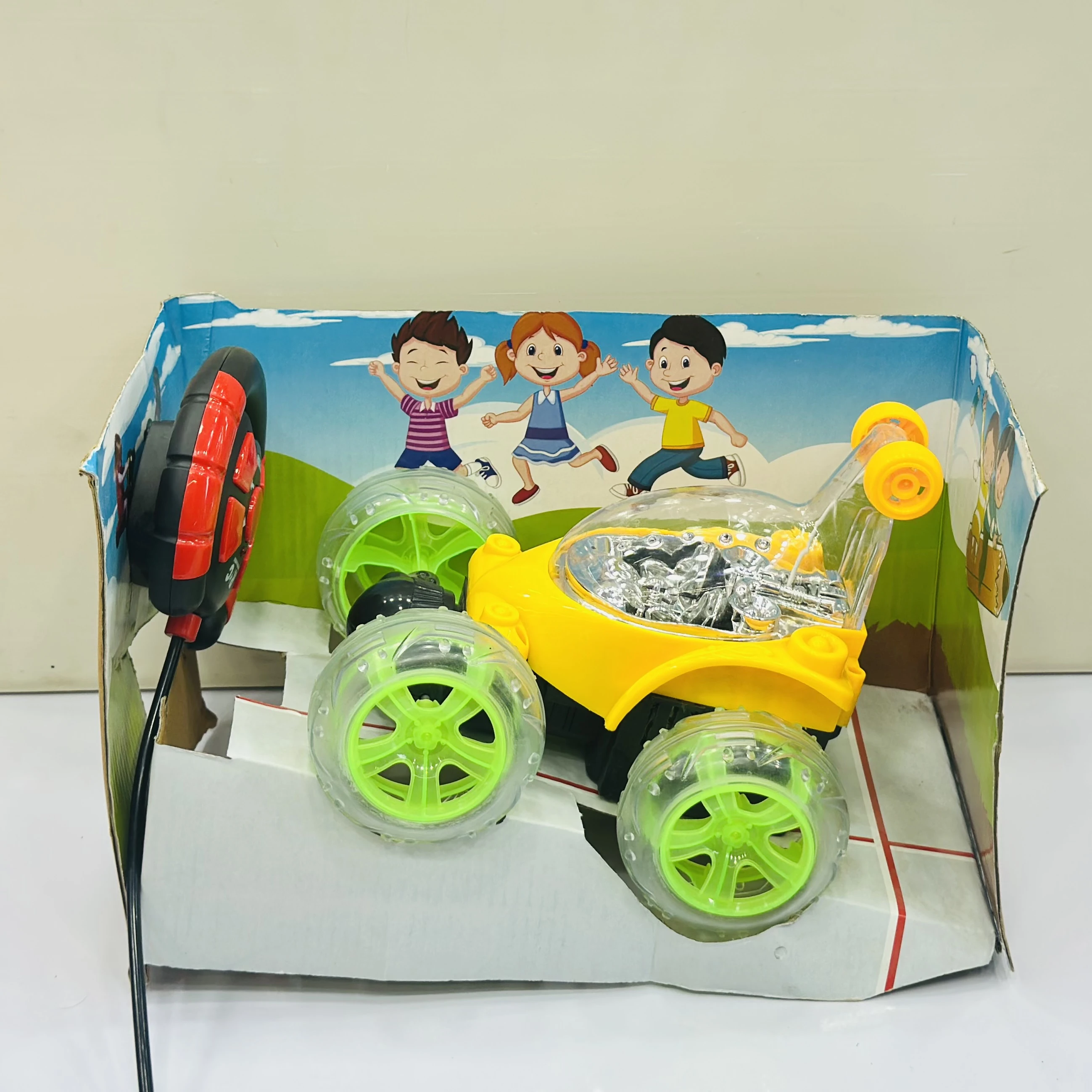 Remote control stunt car