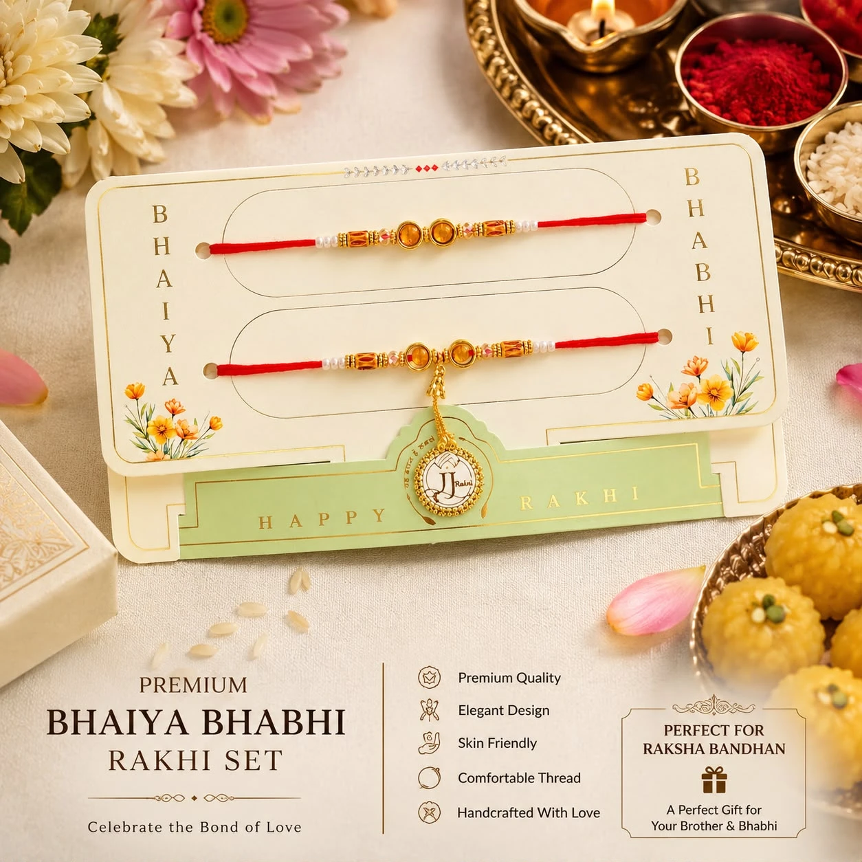 Bhai bhabhi Rakhi set